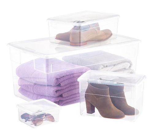 Our Clear Storage Boxes