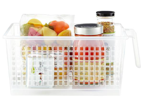 Clear Handled Storage Baskets