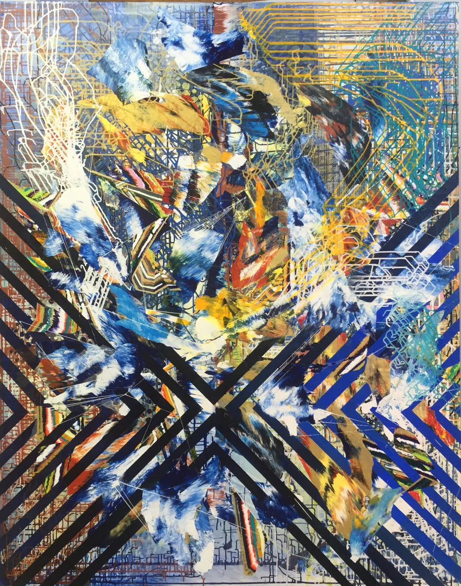 Trap, 83"x65", acrylic on canvas, 2016