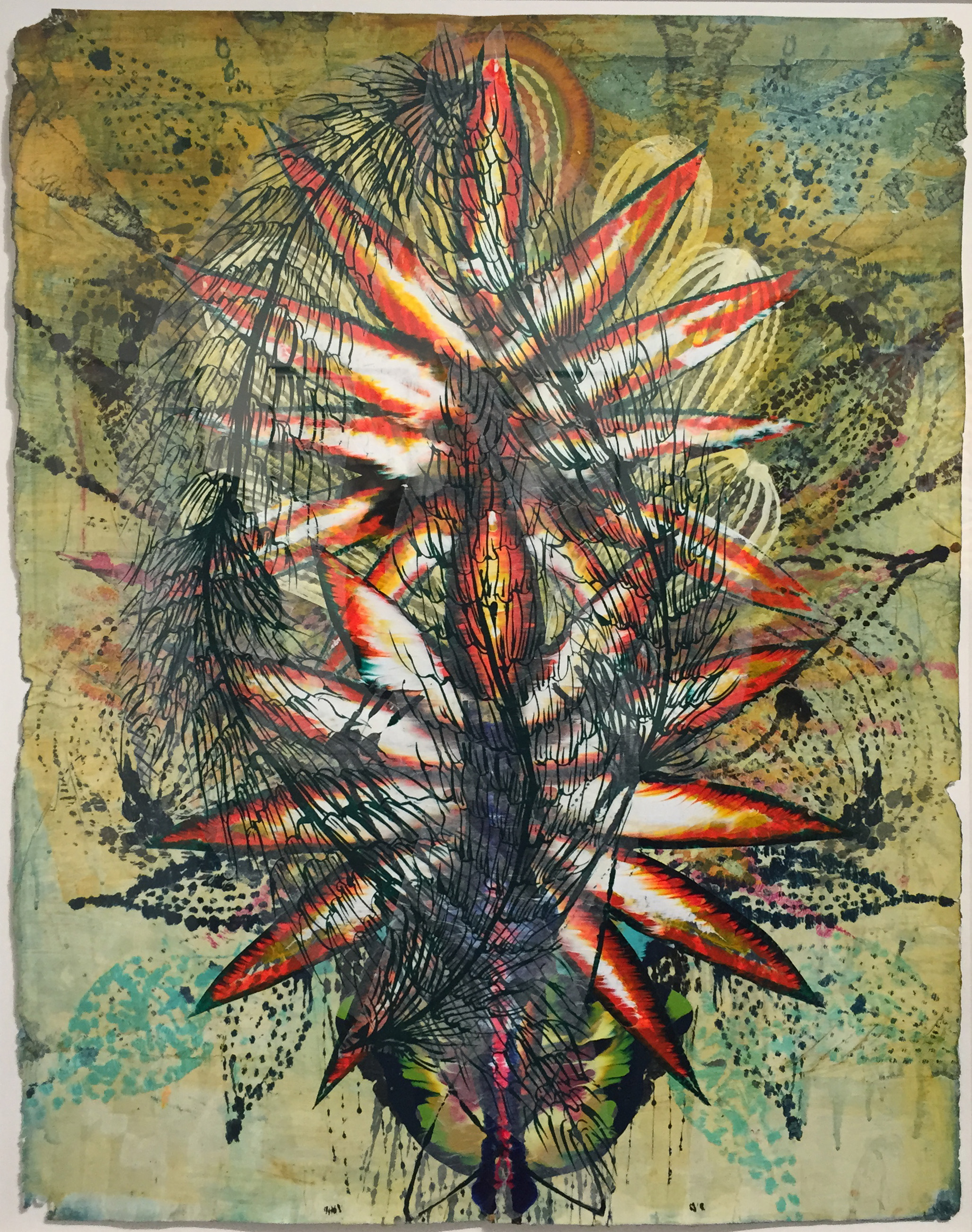 Acrylic on paper, 30"x22", 2016
