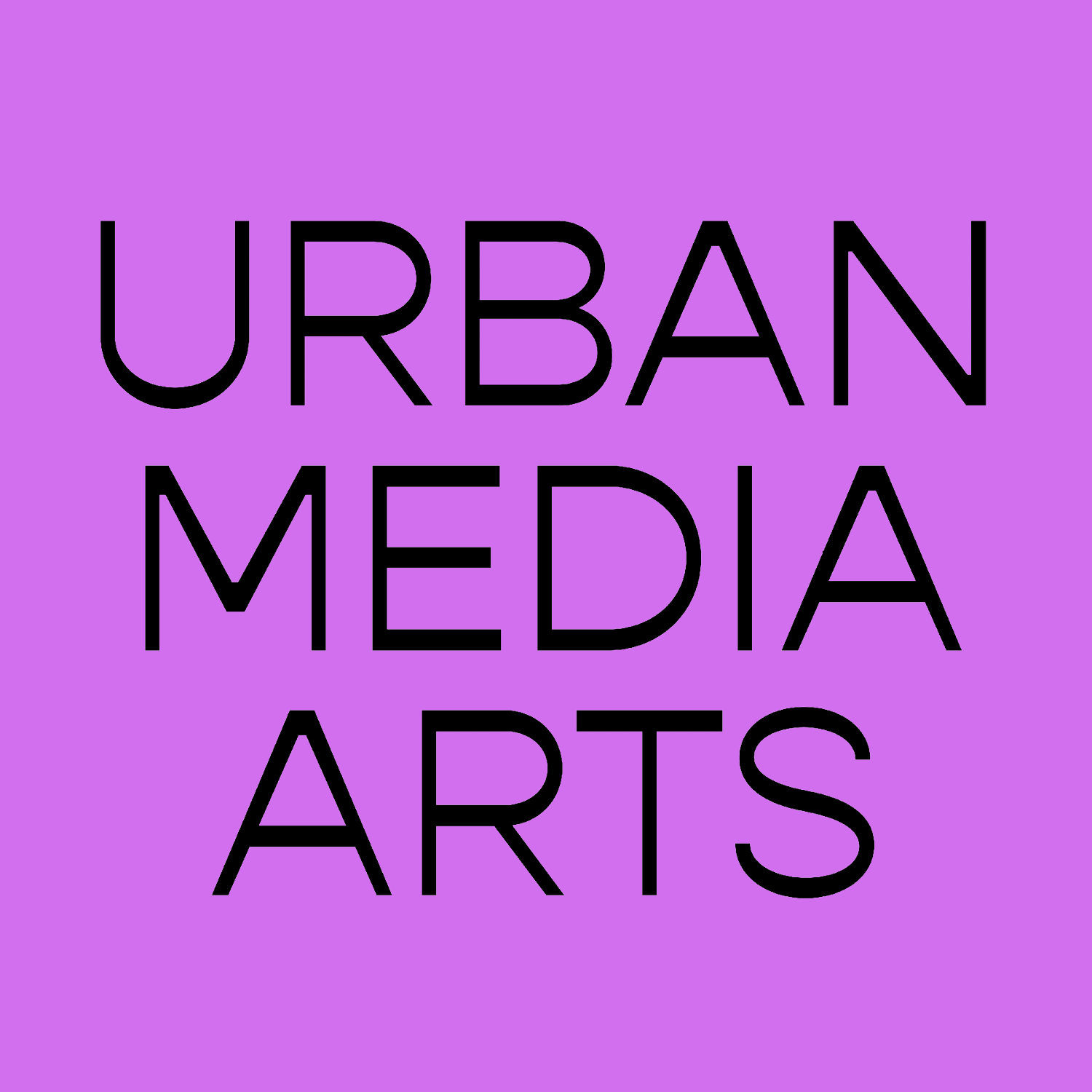 Urban Media Arts_Square Icon_Black on Purple.png