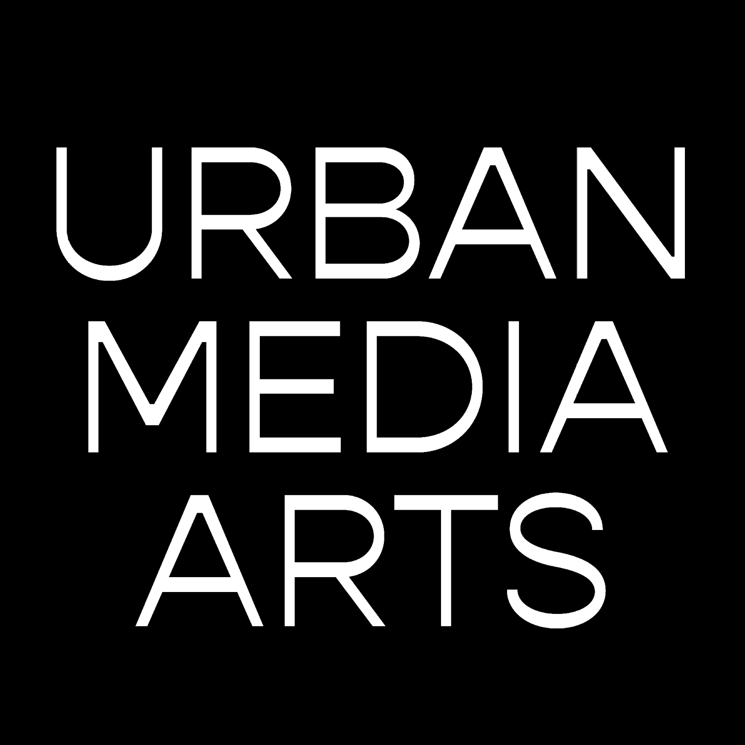 Urban Media Arts_Square Icon_White on Black.png