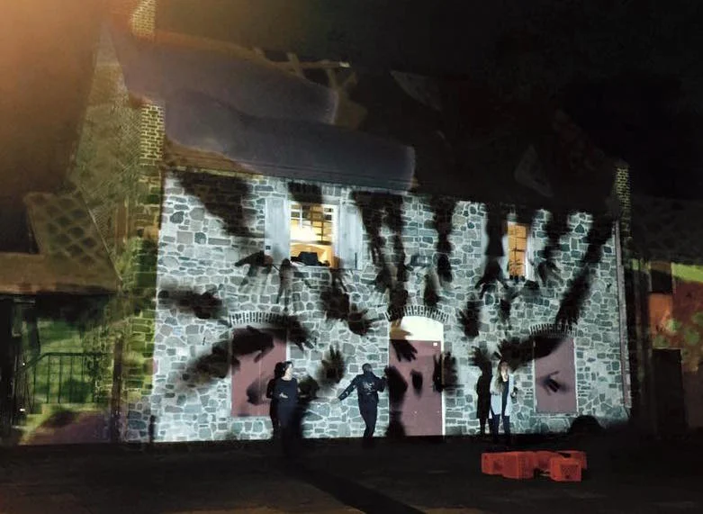 Xandra Clark, Jabari Brisport, and Elizabeth Gray performing at the Old Stone House in Brooklyn, NY. Photo credit: Anelia Varela.