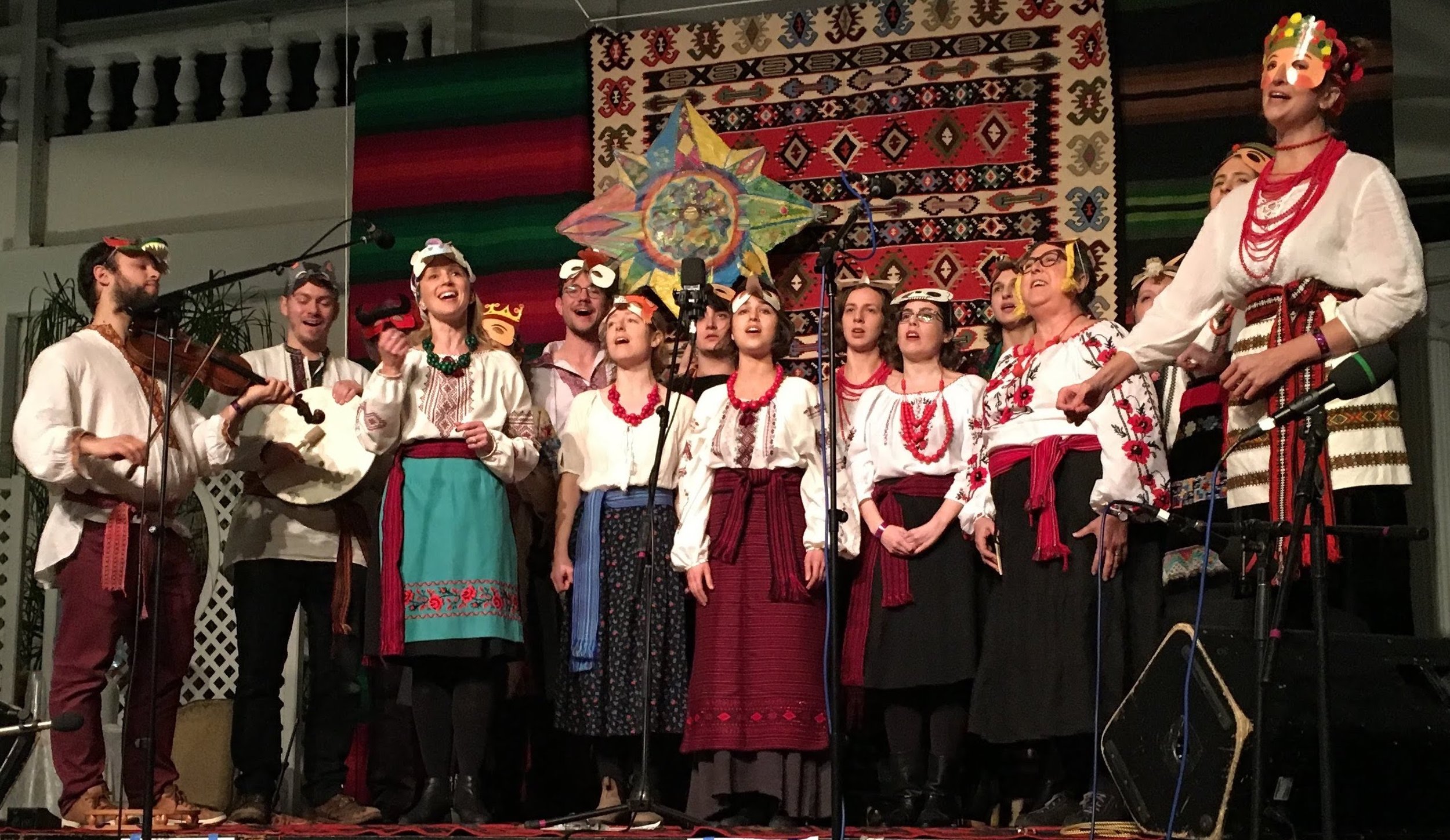 Xandra performs with Ukrainian Village Voices at the 2018 Zlatne Uste (Golden) Festival at Prospect Hall in Brooklyn.