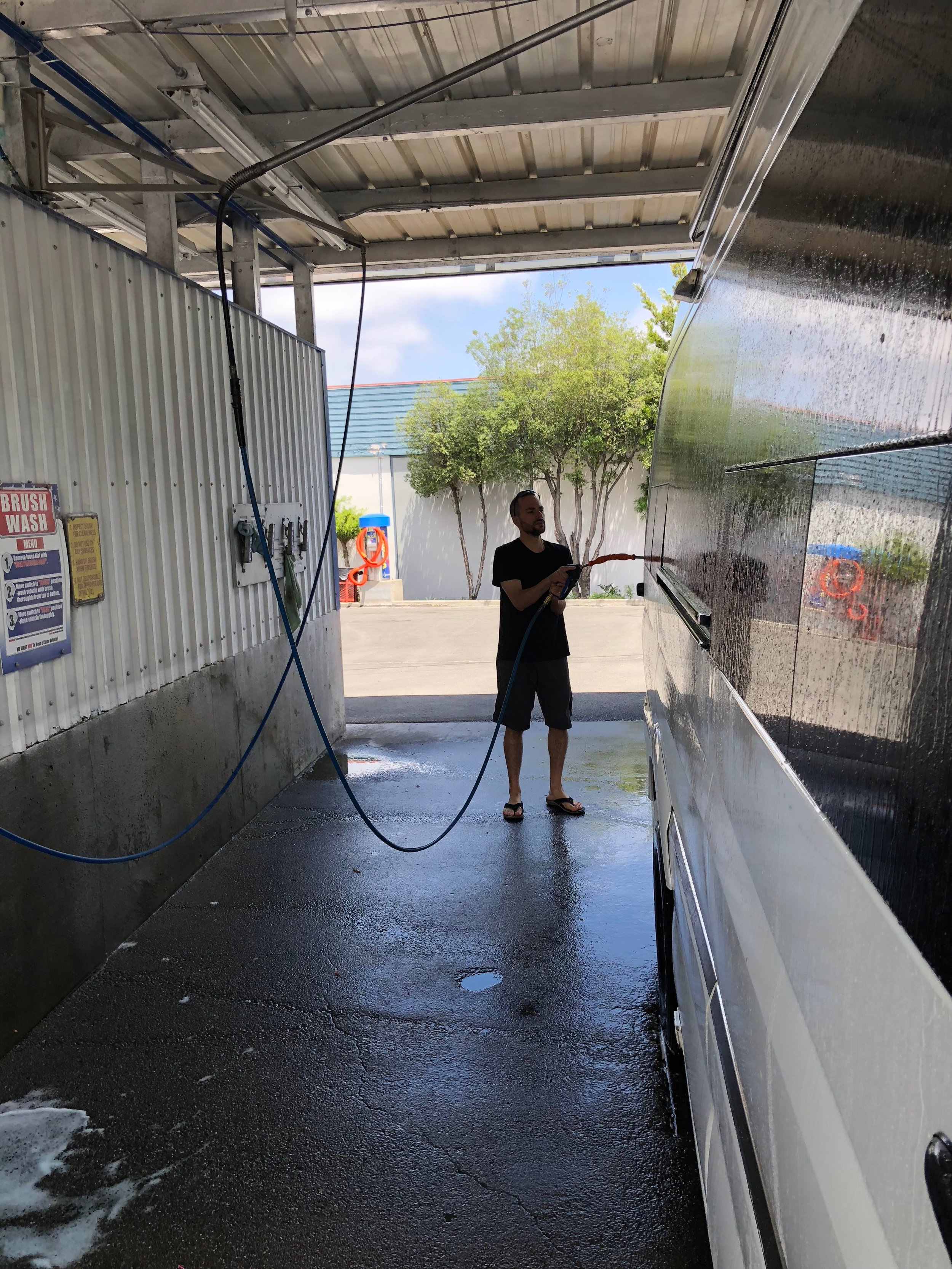 Washing the Benz