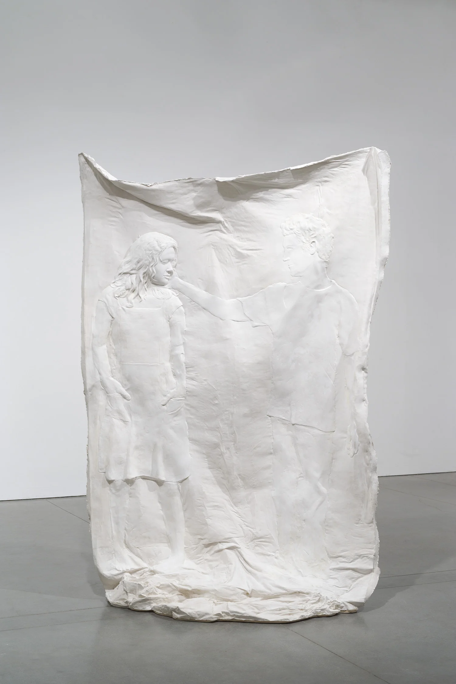 Untitled , 2014 Gypsum cement, fiberglass cloth, wood 90 x 60 x 24 inches
