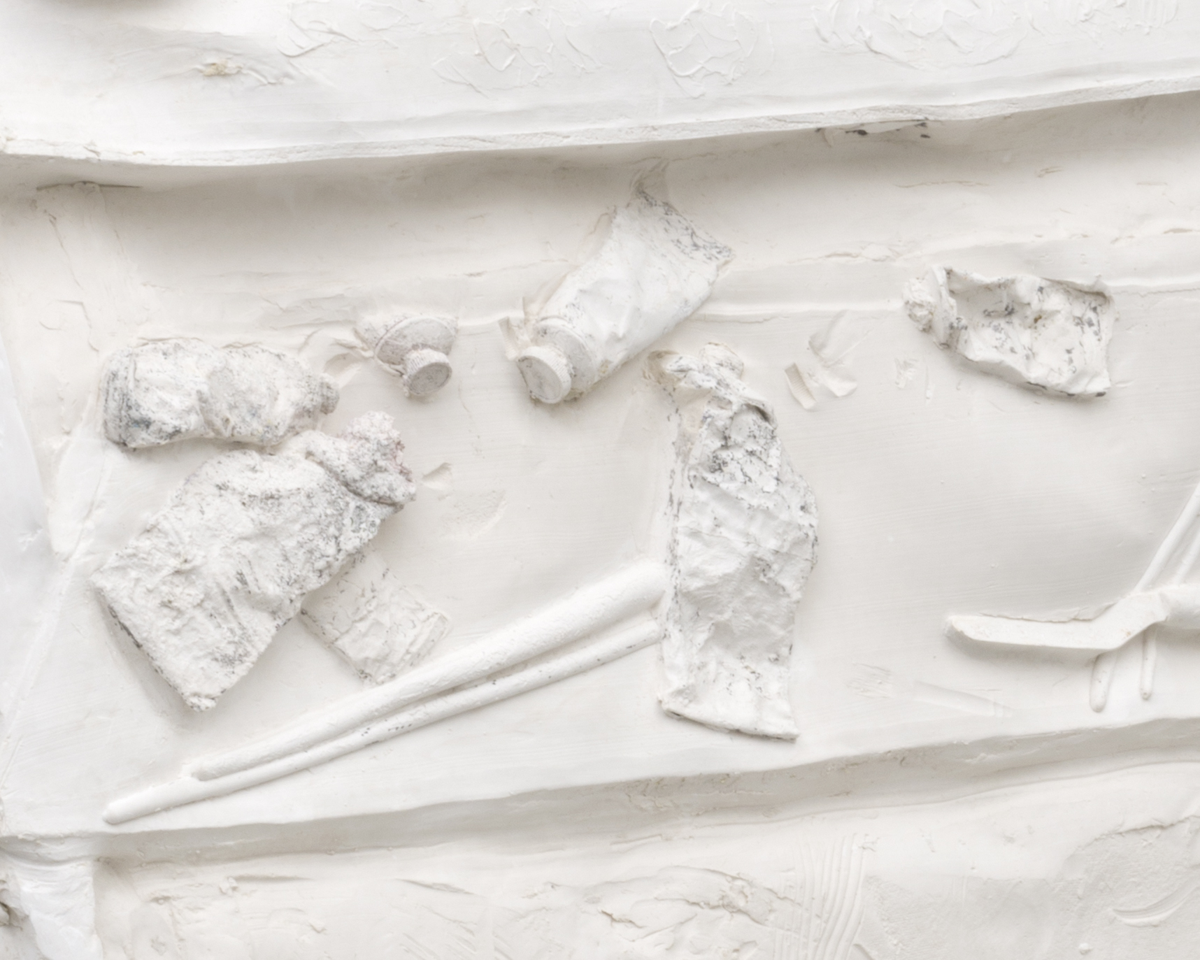  DETAIL  Palette , 2014 Gypsum cement, fiberglass cloth 48 x 36 x 24 inches 