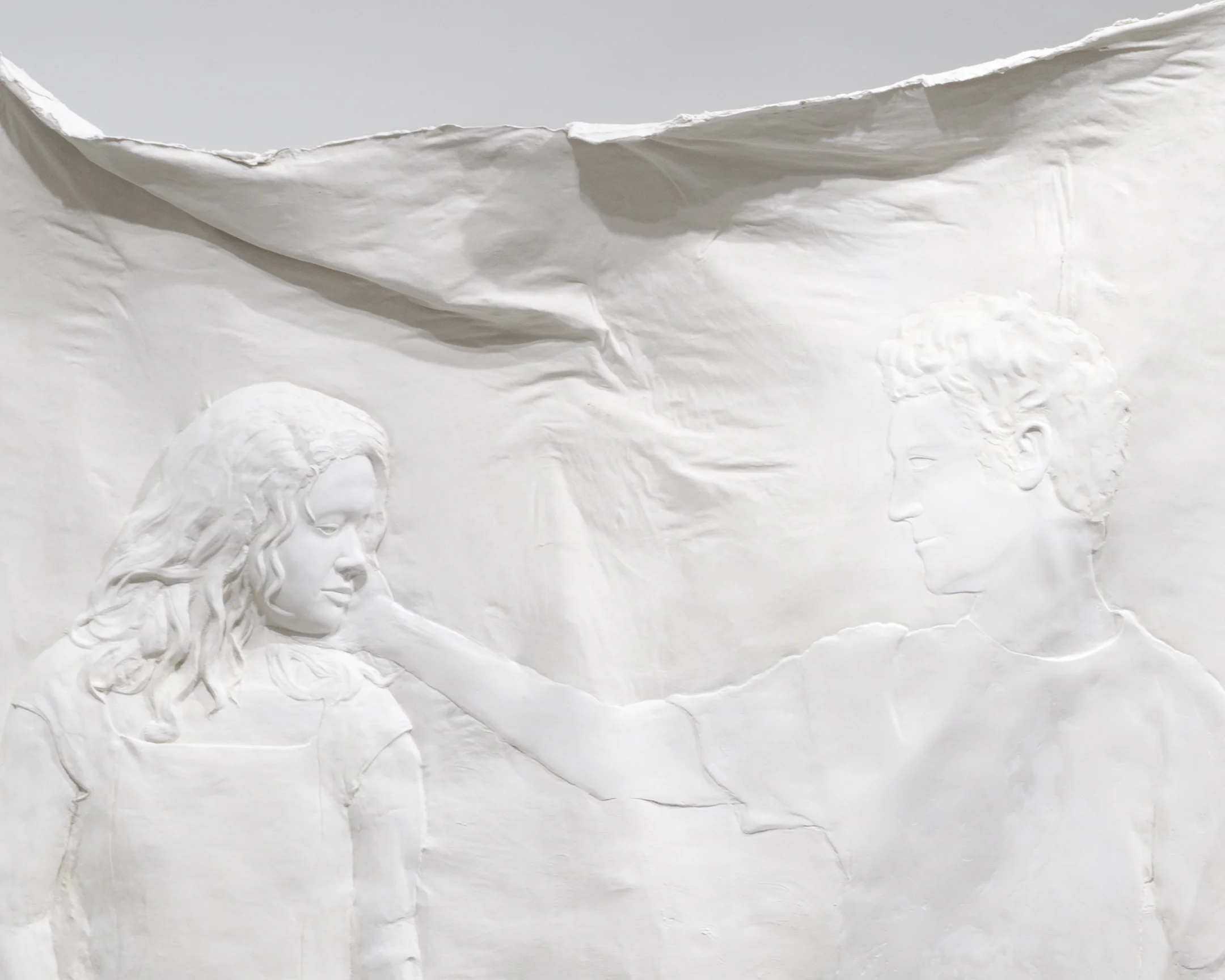 DETAIL Untitled , 2014 Gypsum cement, fiberglass cloth, wood 90 x 60 x 24 inches