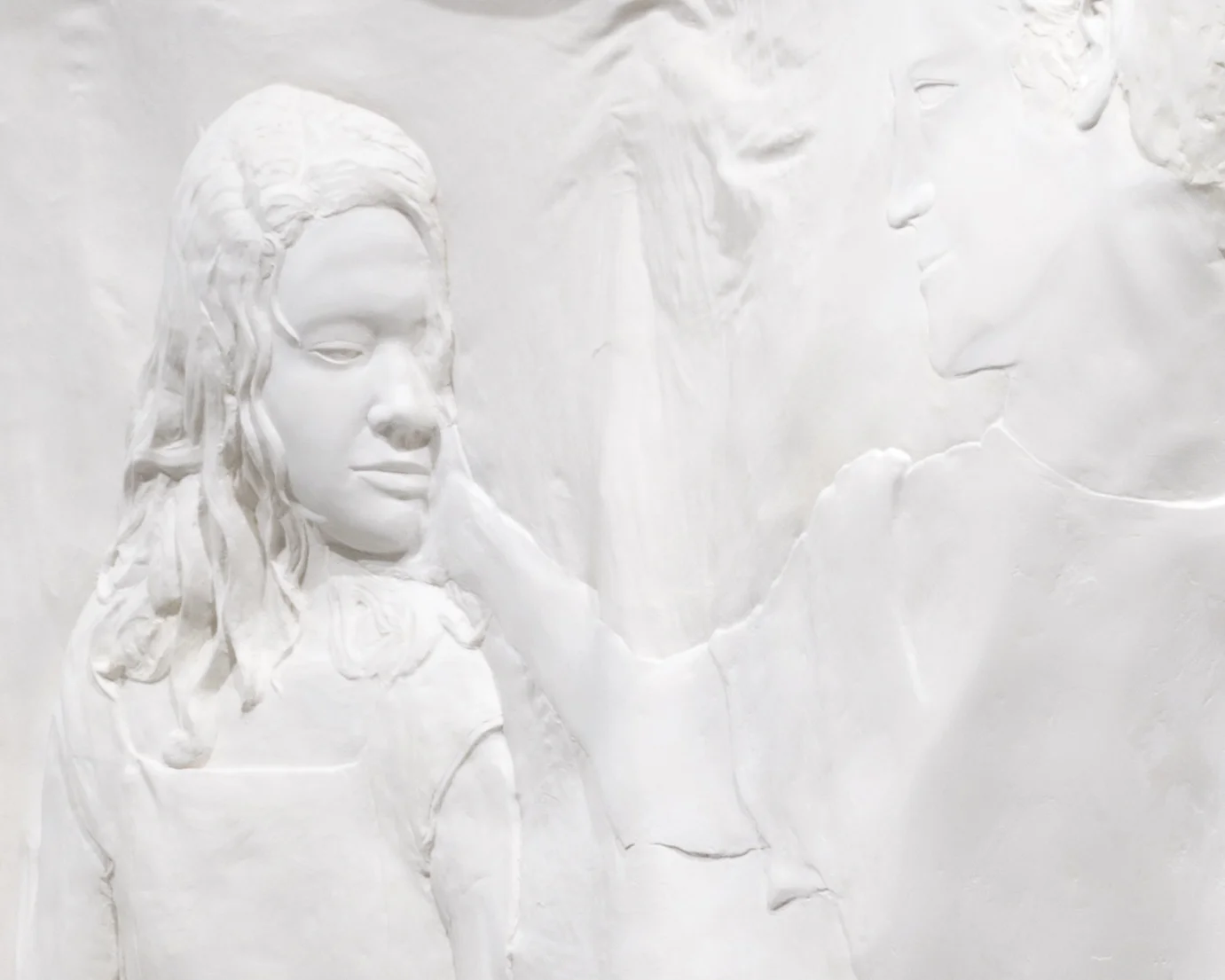DETAIL Untitled , 2014 Gypsum cement, fiberglass cloth, wood 90 x 60 x 24 inches