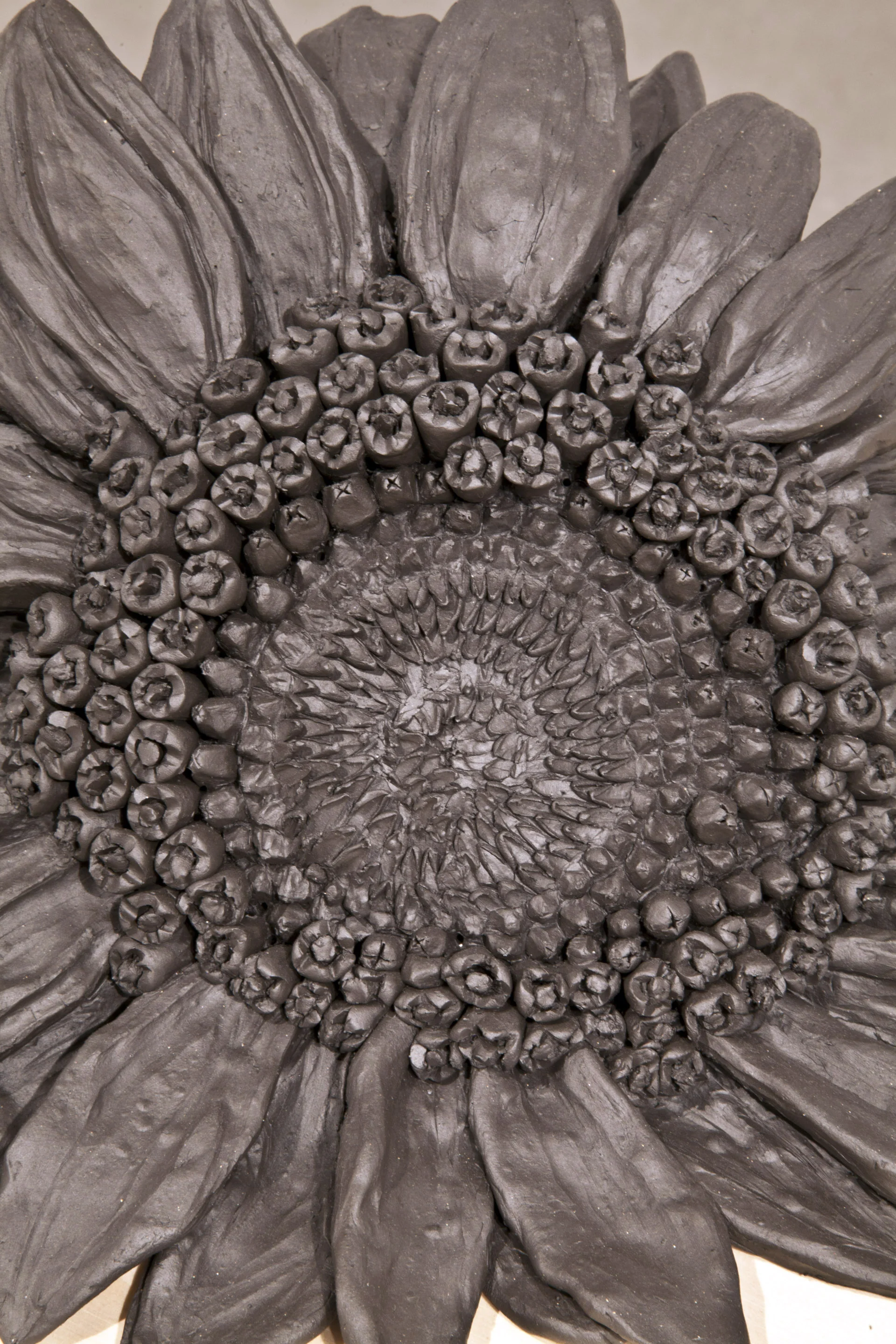 DETAIL Sunflower , 2013 Stoneware, plywood pedestal 48 x 15 x 15 inches
