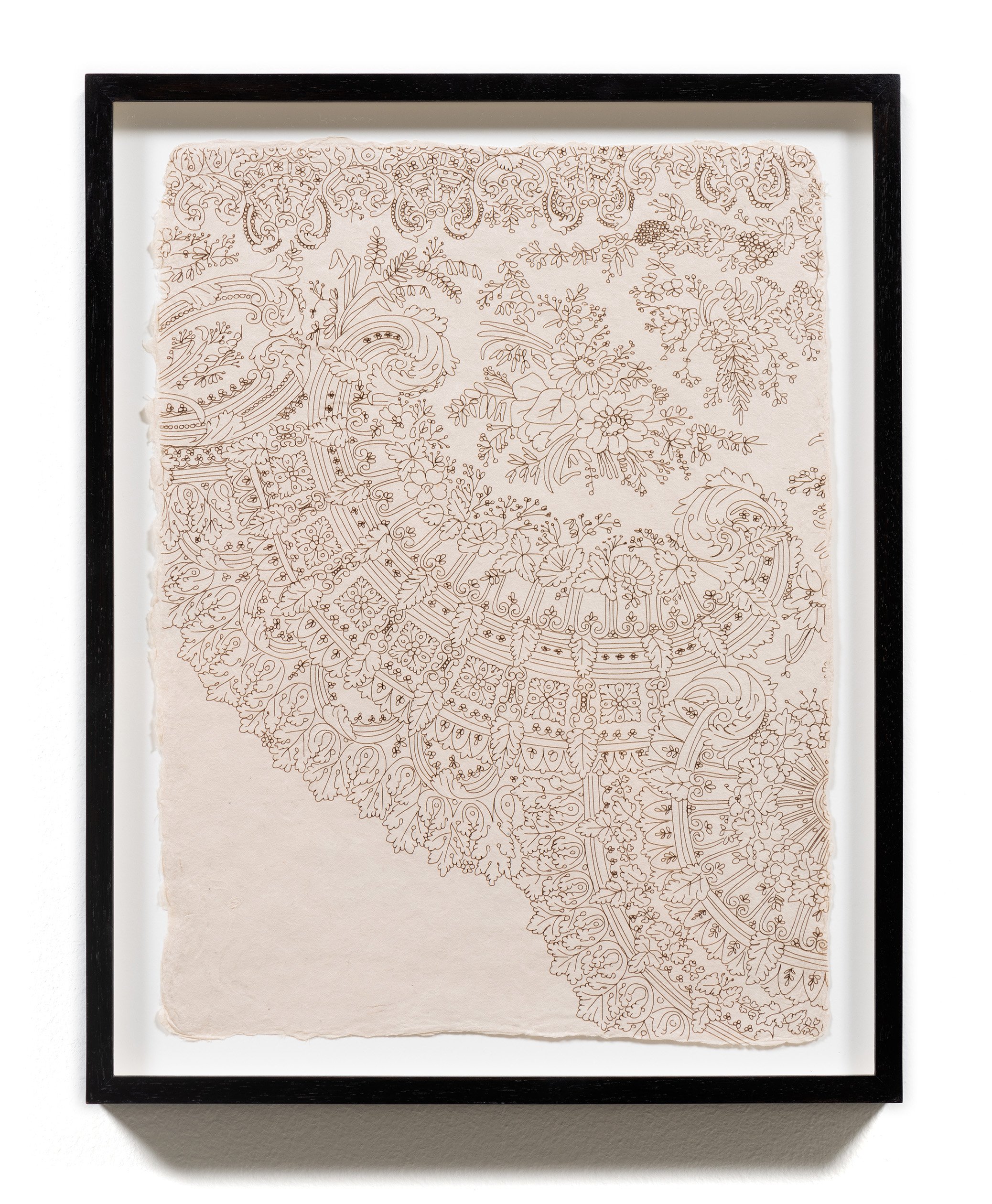   Chantilly Lace , 2021   Paper  14 x 11 x 1 1/2 inches (framed) 