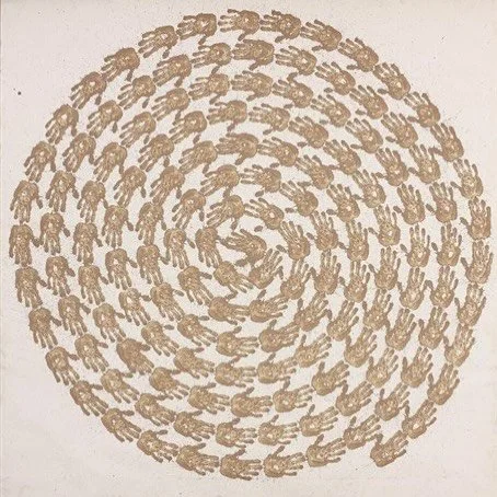 mud painting, richard long