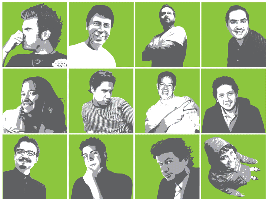 Portraits of Zemoga's employees 2009