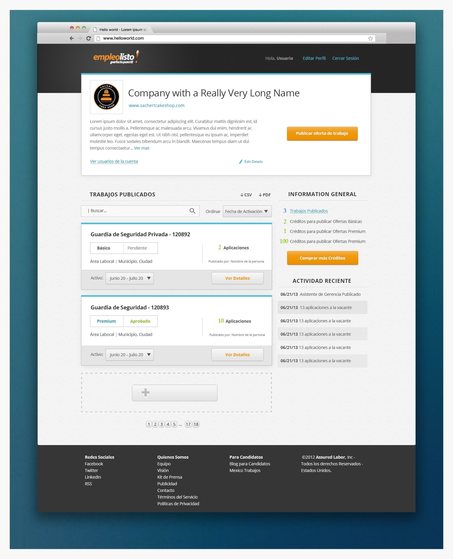 This design was also used as a style guide for other products that I designed after