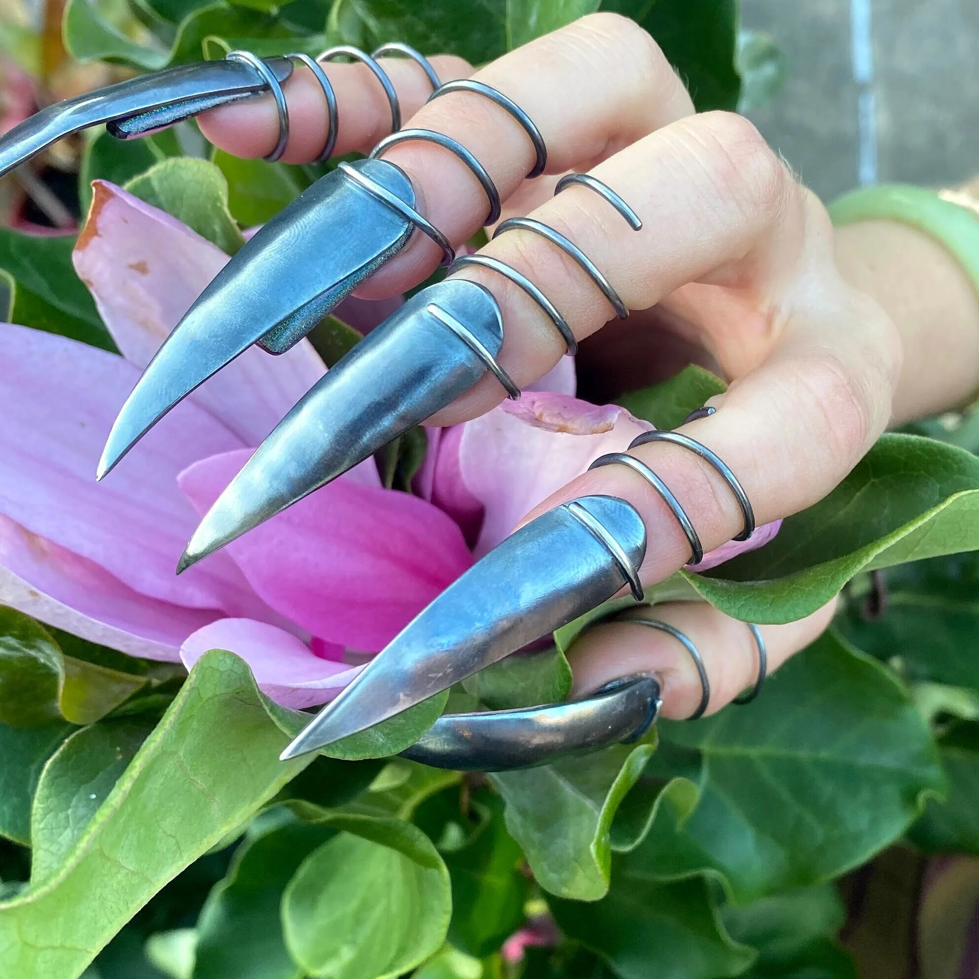 sterling silver fingernails