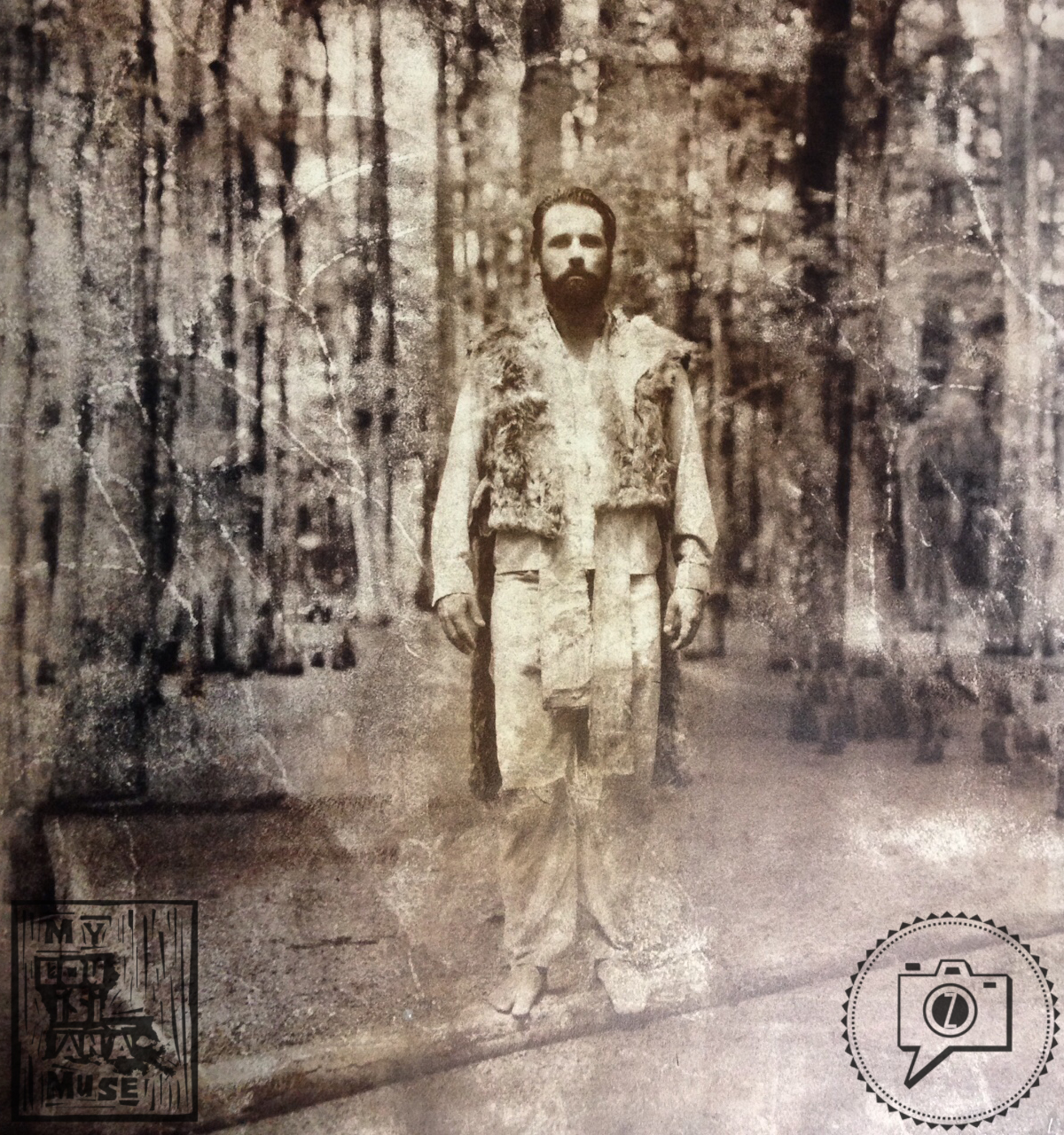 Artist Nick Slie in the swamps of Pierre Part, LA. ©Zack Smith Photography 2015