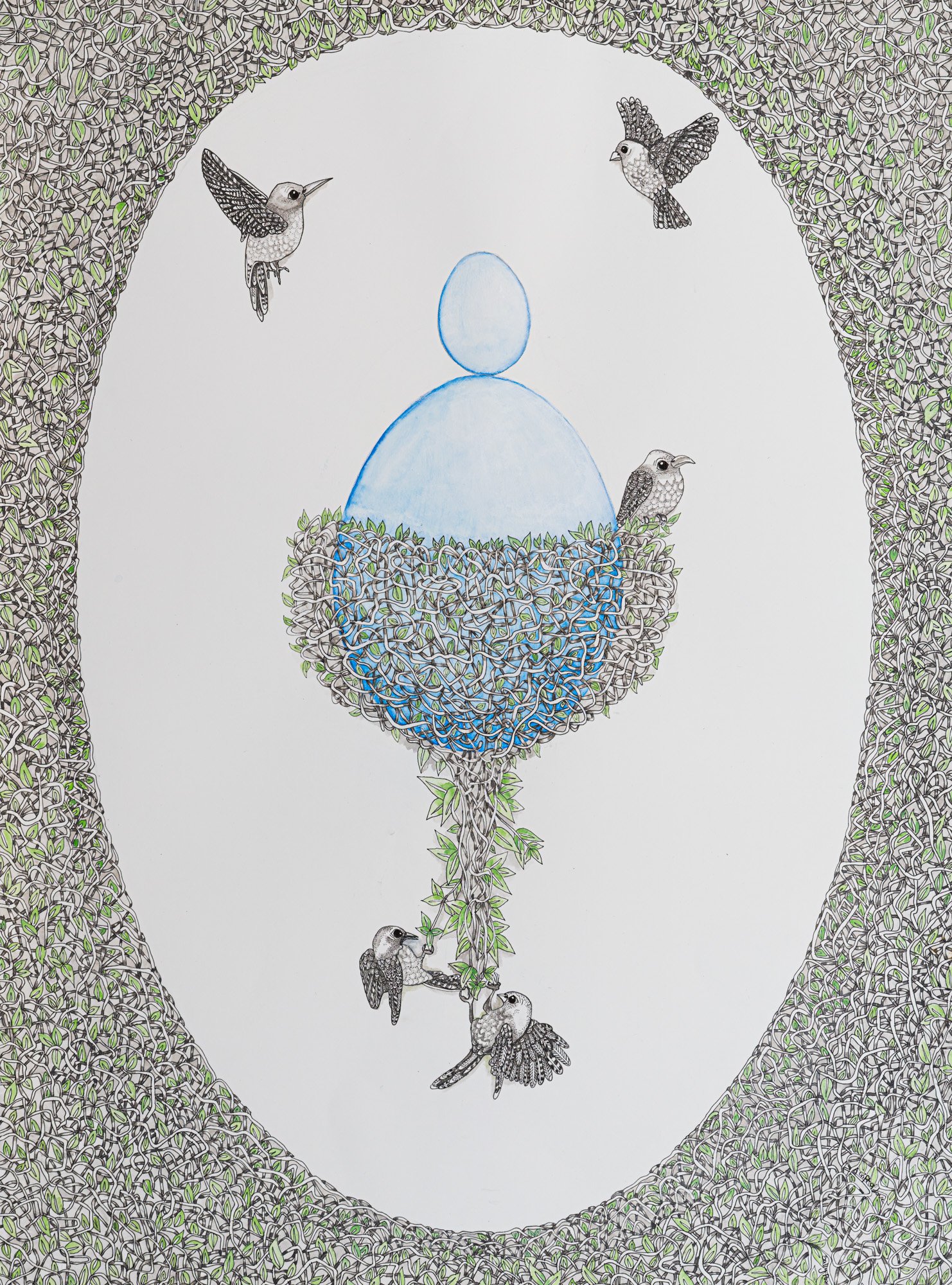 A Gift of Love -      
     Pigment ink on Arches paper
77 x 57 cm
framed $3500 AUD
unframed $3,000 AUD
Available through Artist
