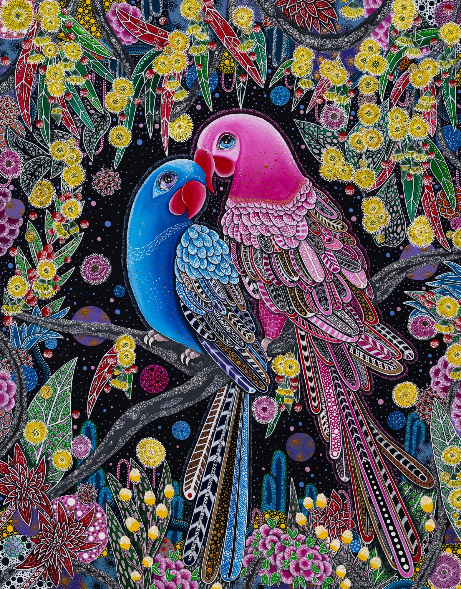 Spring Fever -         mixed media on canvas
110 x 140 cm $13,000 AUD