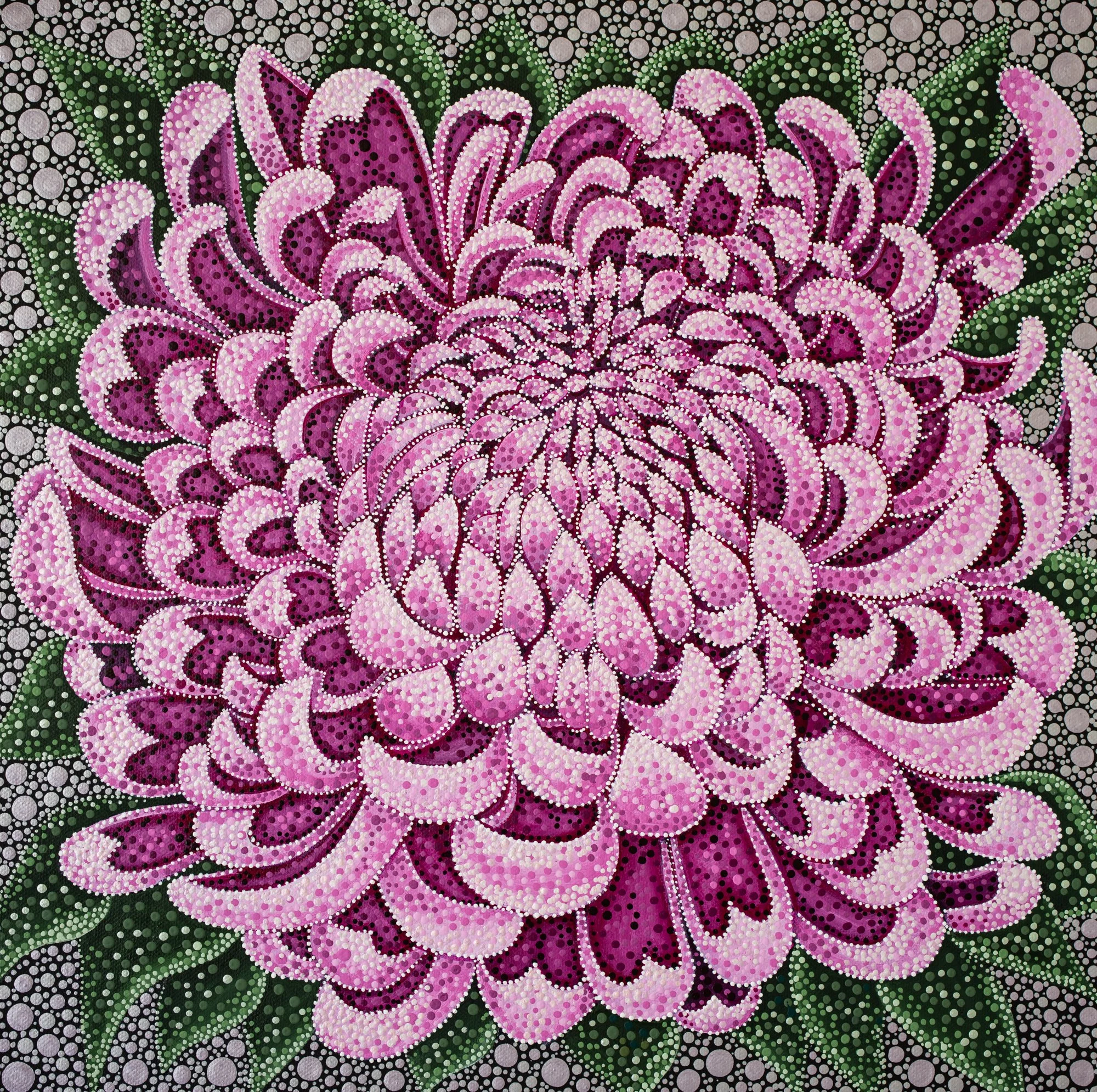 Mini Queen -         Acrylic on canvas
40 x 40 cm $1,350 AUD
