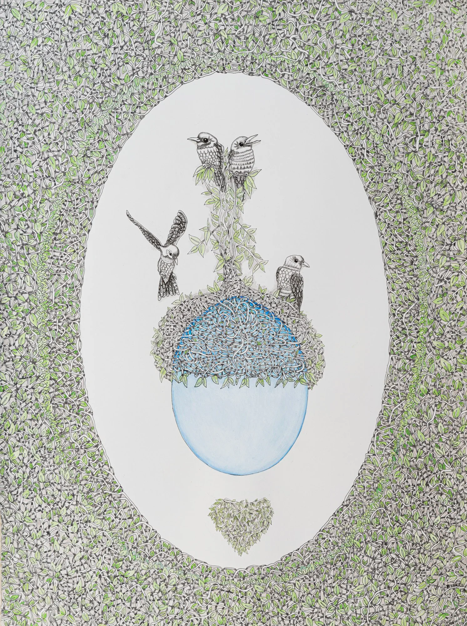Precious Life -
     Pigment ink on Arches paper
77 x 57 cm
Framed $3500 AUD
Unframed $3000 AUD
Available through Artist