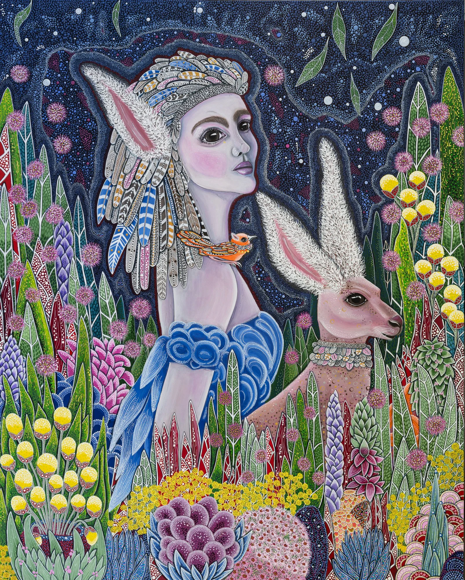 Tonight we ride -          Mixed media on canvas
150 x 120 cm  $15,000
