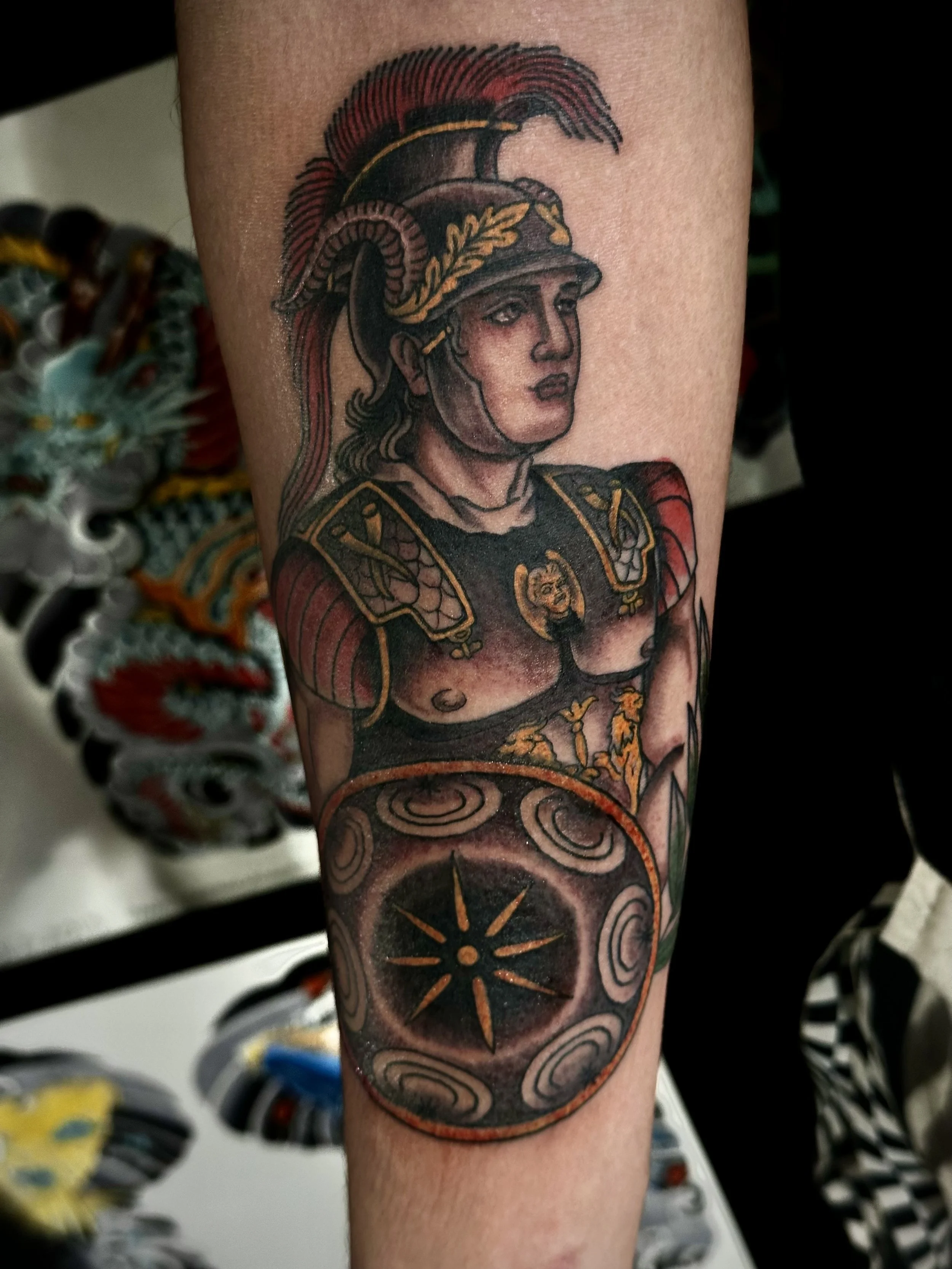 american traditional  tattoo by Dominic Vasquez at Superfly Tattoo in San Diego, California
