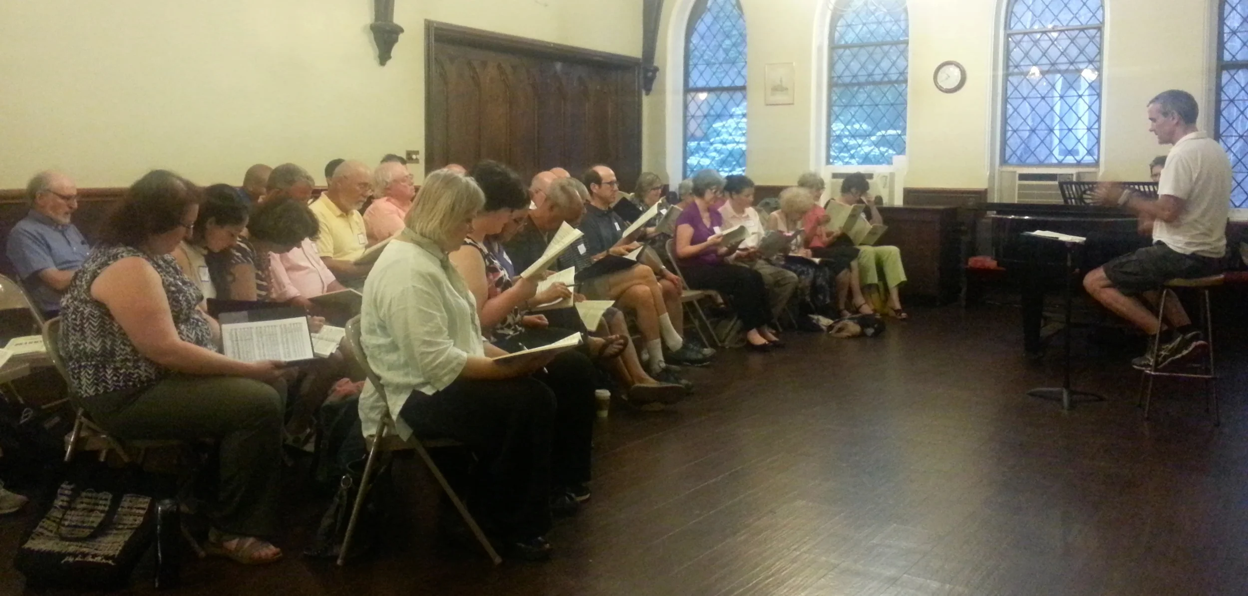 Rehearsing the Brahms Requiem for the JUNE 18, 2016 Summer Choral Festival concert. Photo: Blessing Agunwamba.
