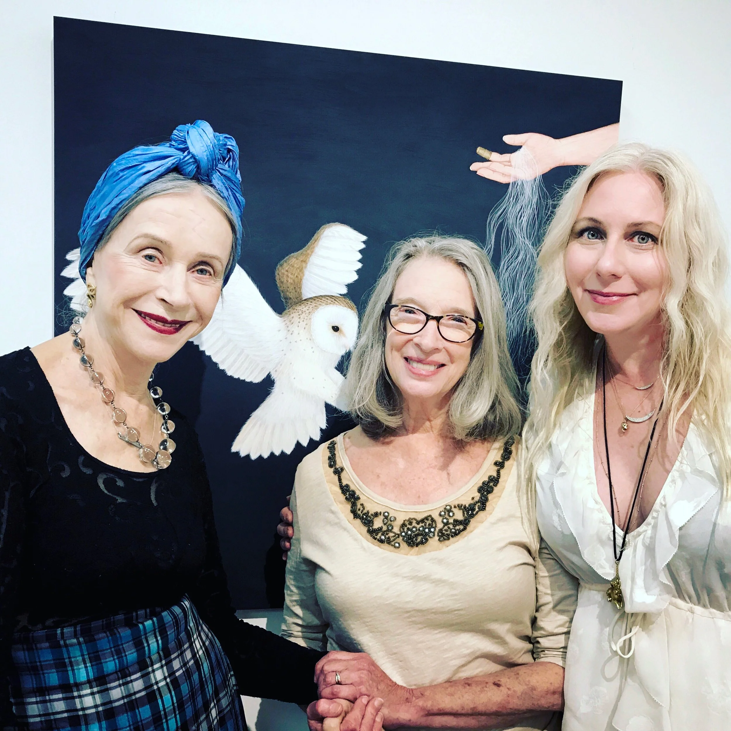 Beatrix Ost, Deborah McLeod owner of Chroma Projects, Susan Jamison.