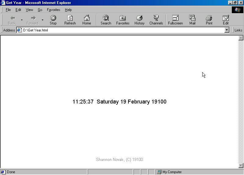 Get Year, 2000