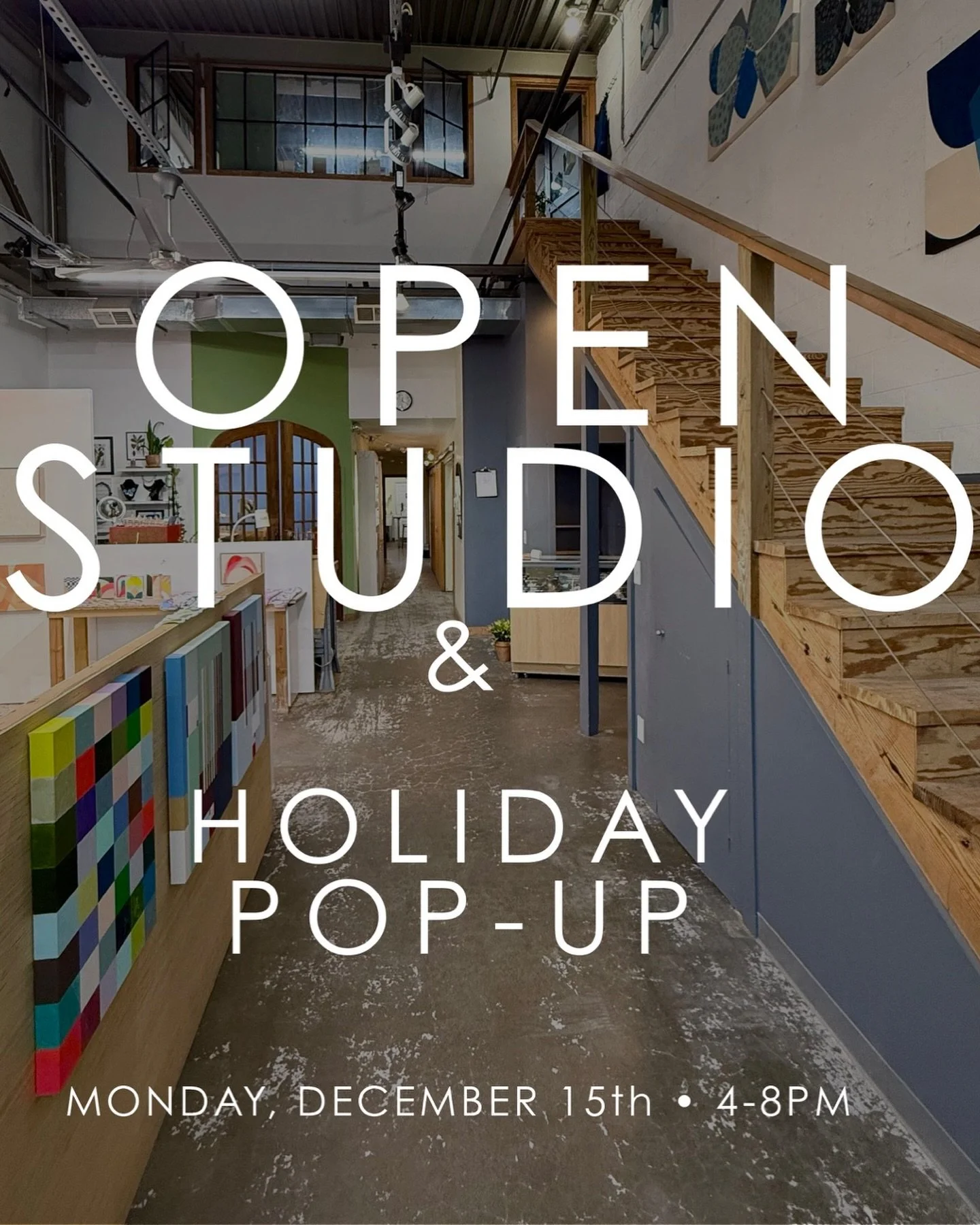 You&rsquo;re Invited to the annual Malleable Studios Open House &amp; Holiday Market!

Malleable Studios is a working studio located in Charlottesville in the linen building with seven metalsmiths and one abstract painter (that&rsquo;s me). On Monday