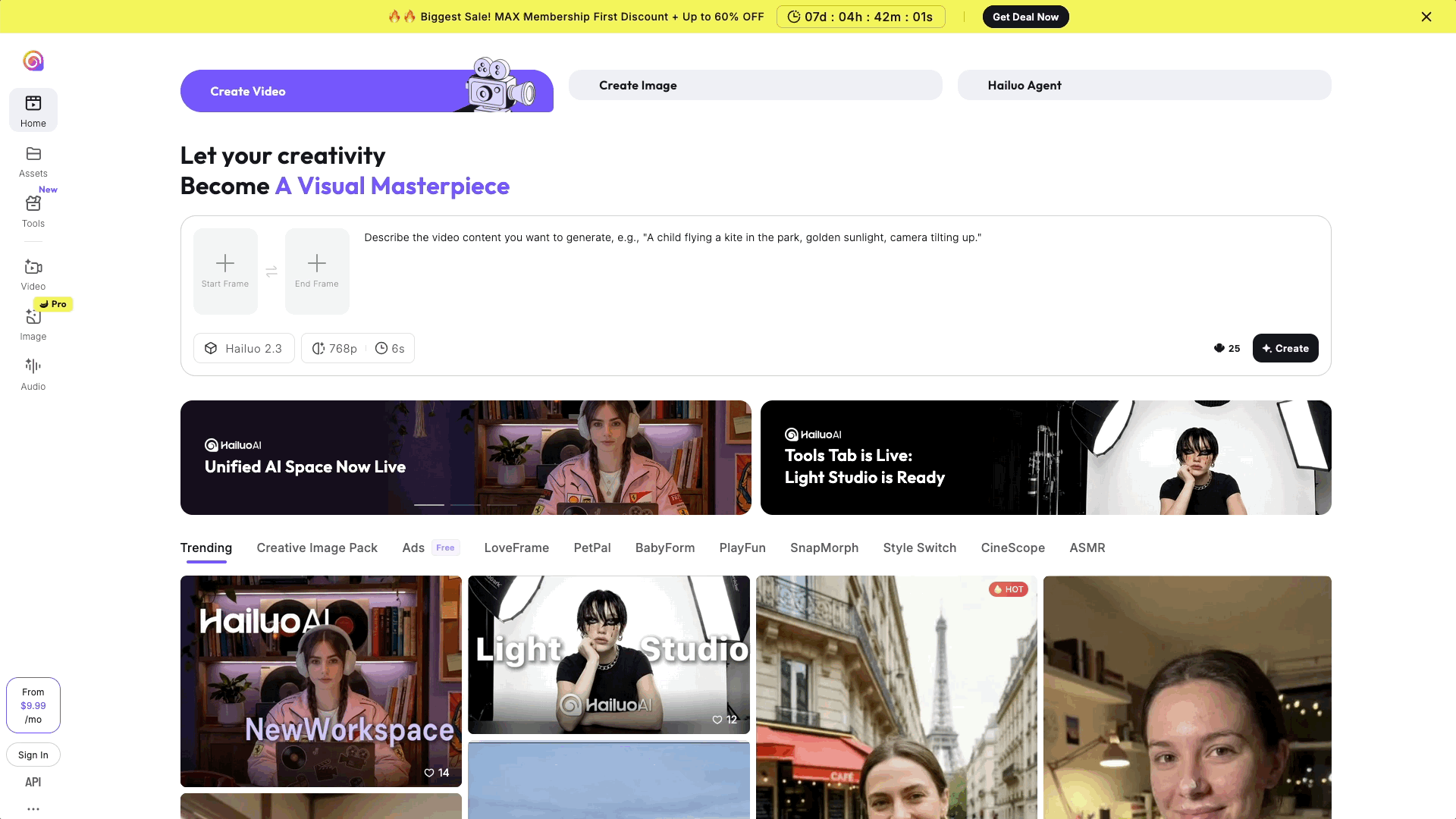 How to Generate AI Videos using Minimax 2.3 | Step 1