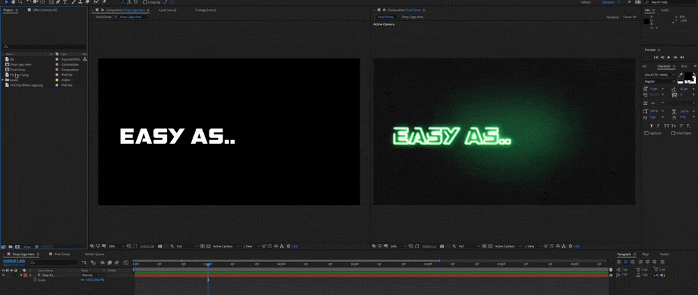 Neon After Effects Project Demo.gif