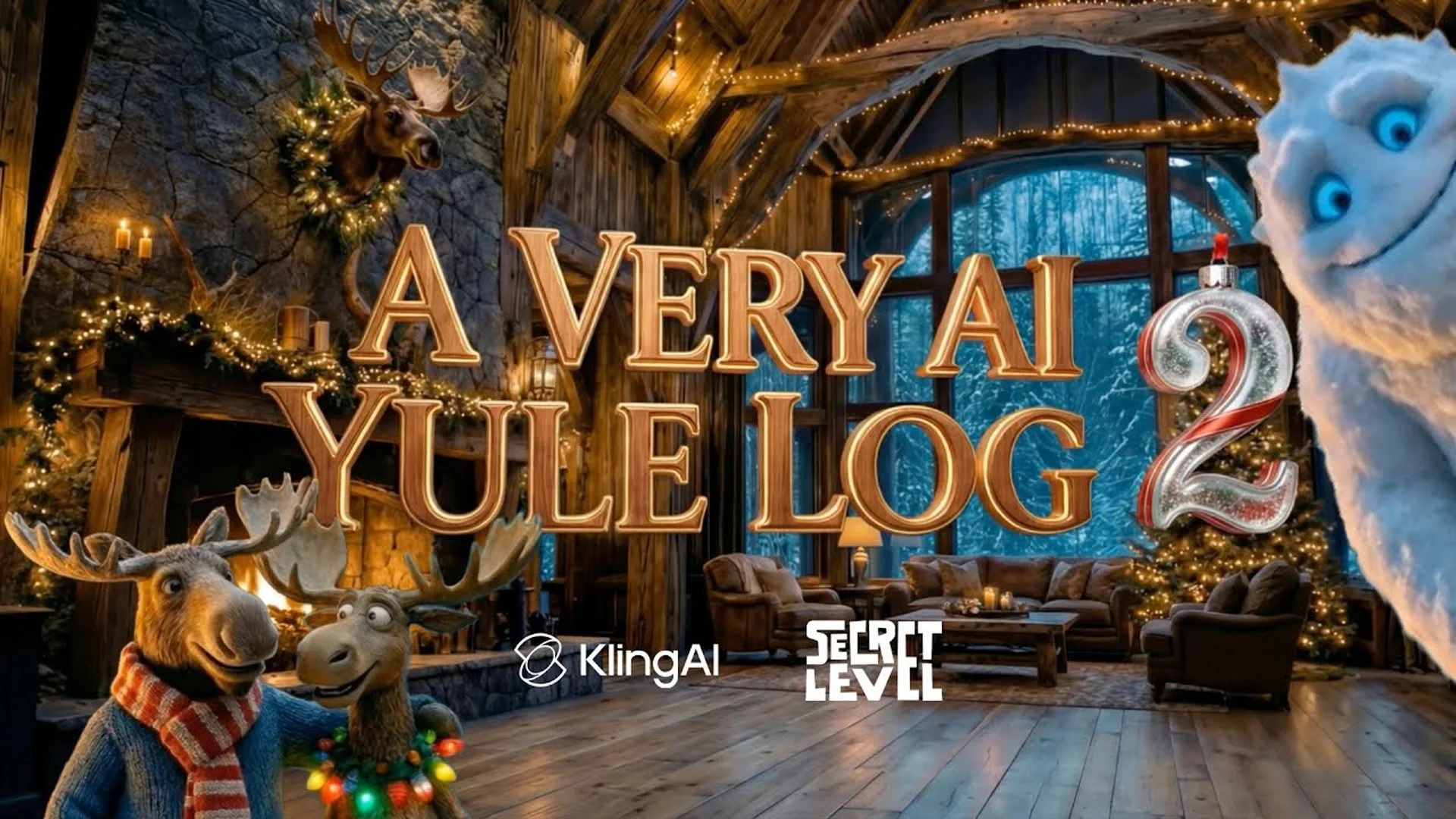 A Very AI Yule Log 2 I An AI Festive Video