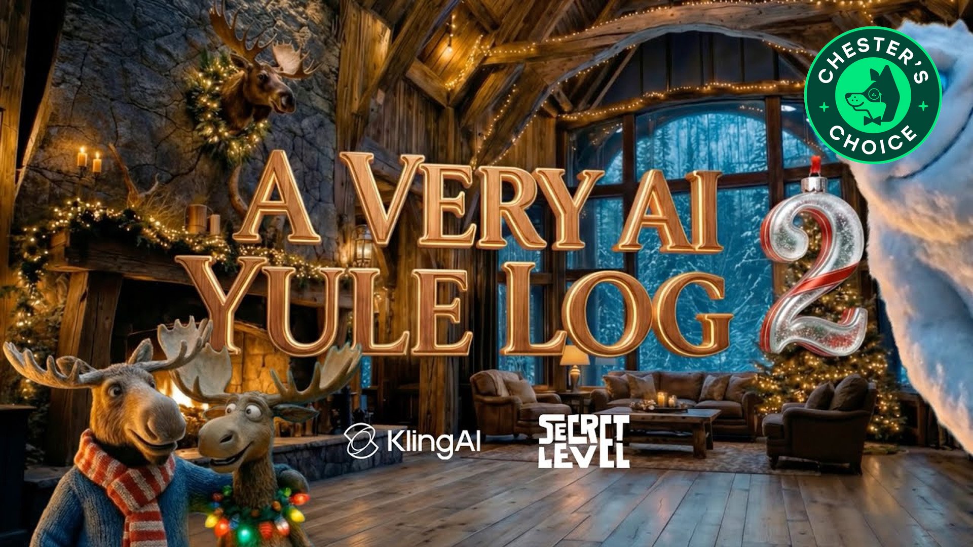 A Very AI Yule Log 2 I An AI Festive Video