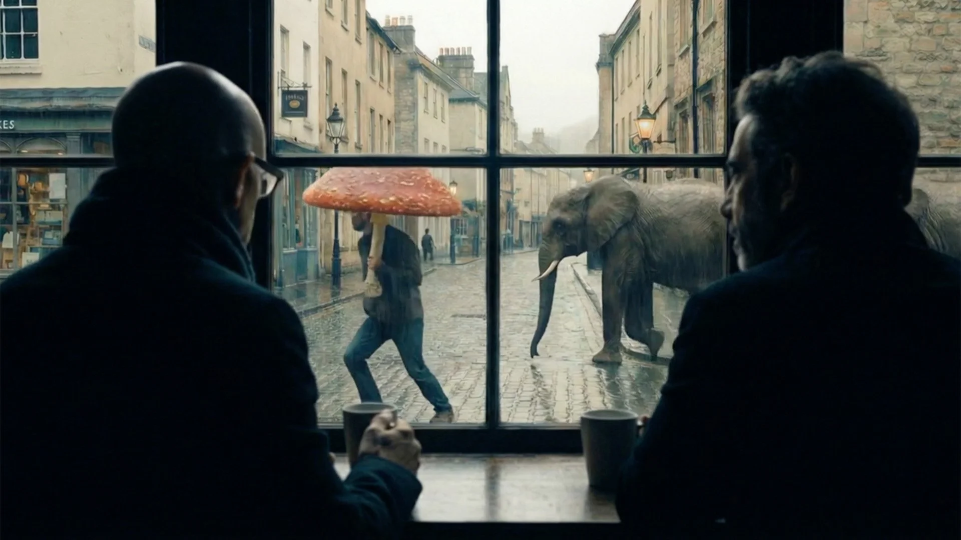 Two Men in a Coffee Shop I An AI Spec Ad