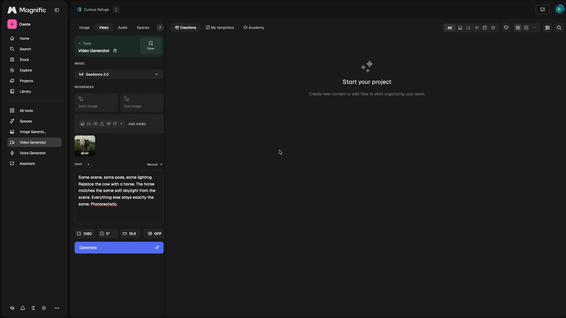How to Edit Videos with Seedance 2.0 Omni | Step 5