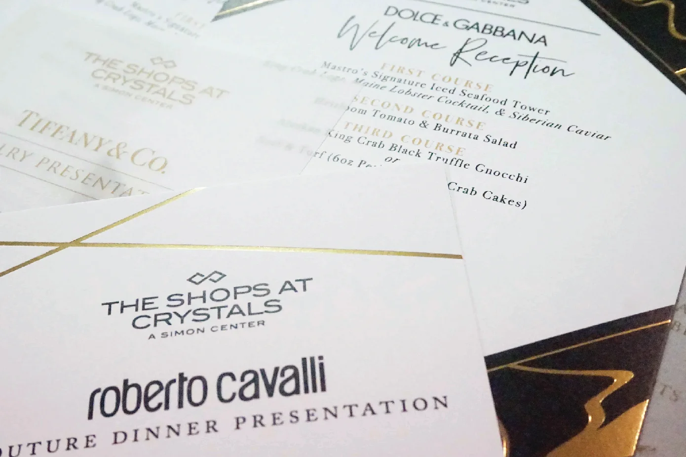  Crystals Las Vegas event stationery 