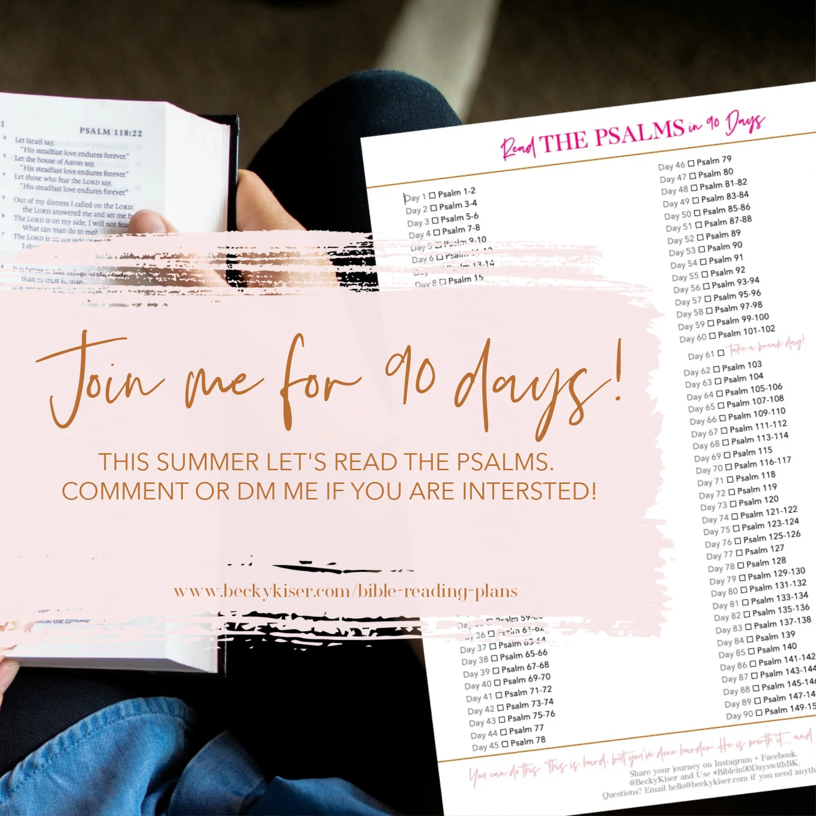 bible reading plans becky kiser 90 day bible reading plan