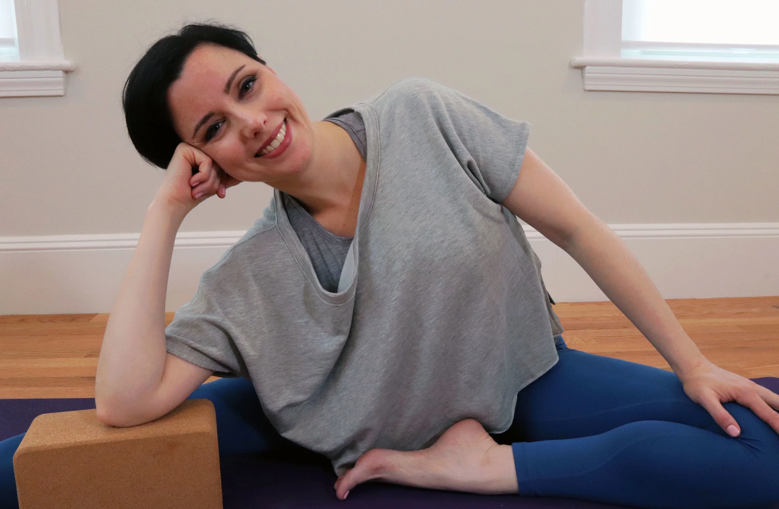 Natasha Karpasov Natasha turned to yoga in 2009 to alleviate chronic pain and muscle tension, and since then has found a new way to move and heal. Her teaching style combines attention to principles of alignment, safely building strength and ease in postures, and utilizing breath work to energize the body and quiet the mind. She studies and weaves different styles of yoga into her classes, including vinyasa flow, slow flow, and restorative yoga. Discovering greater range of motion, preventing injuries, and helping students modify their practice to meet their unique needs is of particular interest to her. Natasha earned her 200-hr and 300-hr teacher certifications with Down Under School of Yoga. She also has nearly 20 years of classical ballet training, and taught ballet to children, teens, and adults earlier in her career.