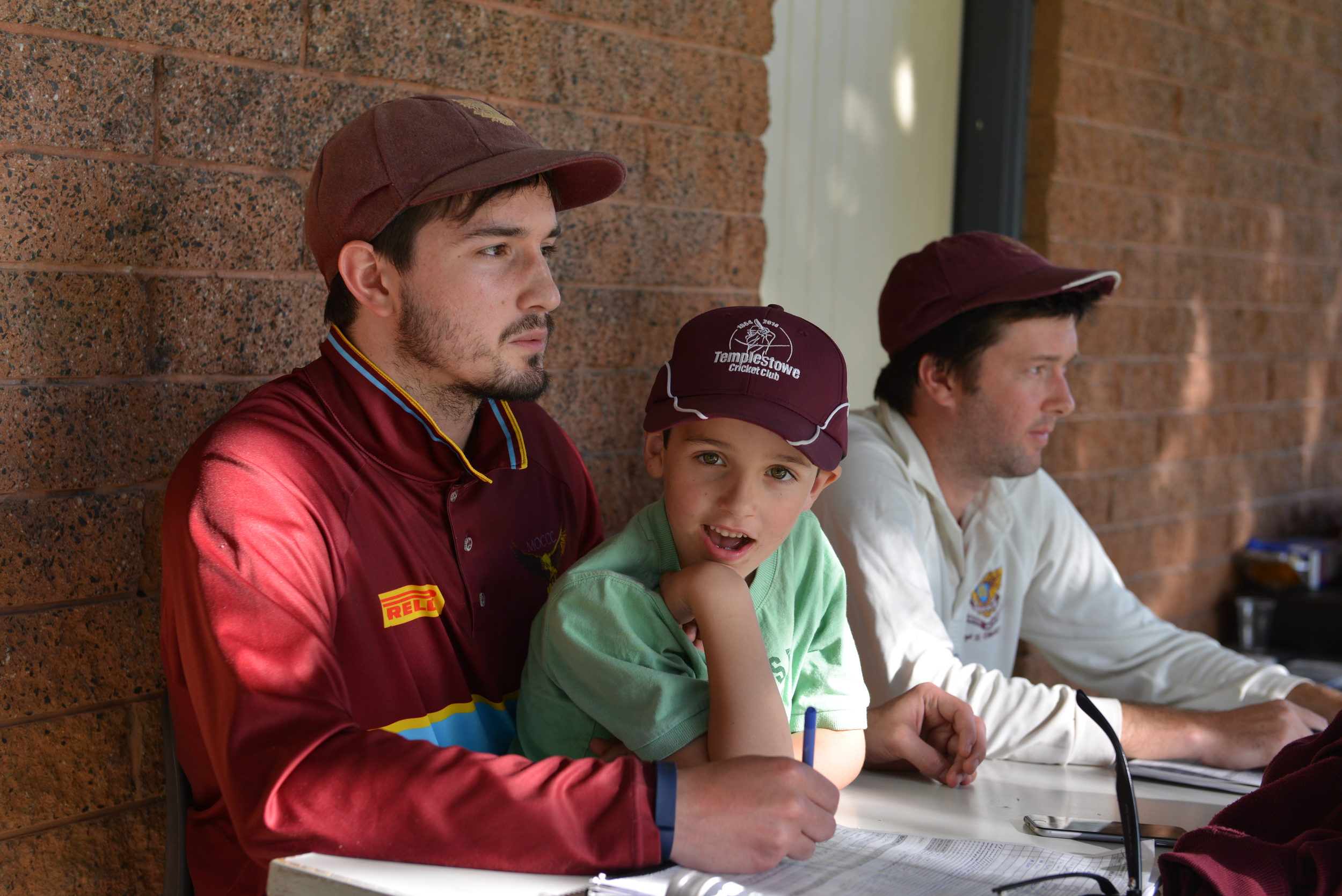 The 1st XI Scorer's Bench