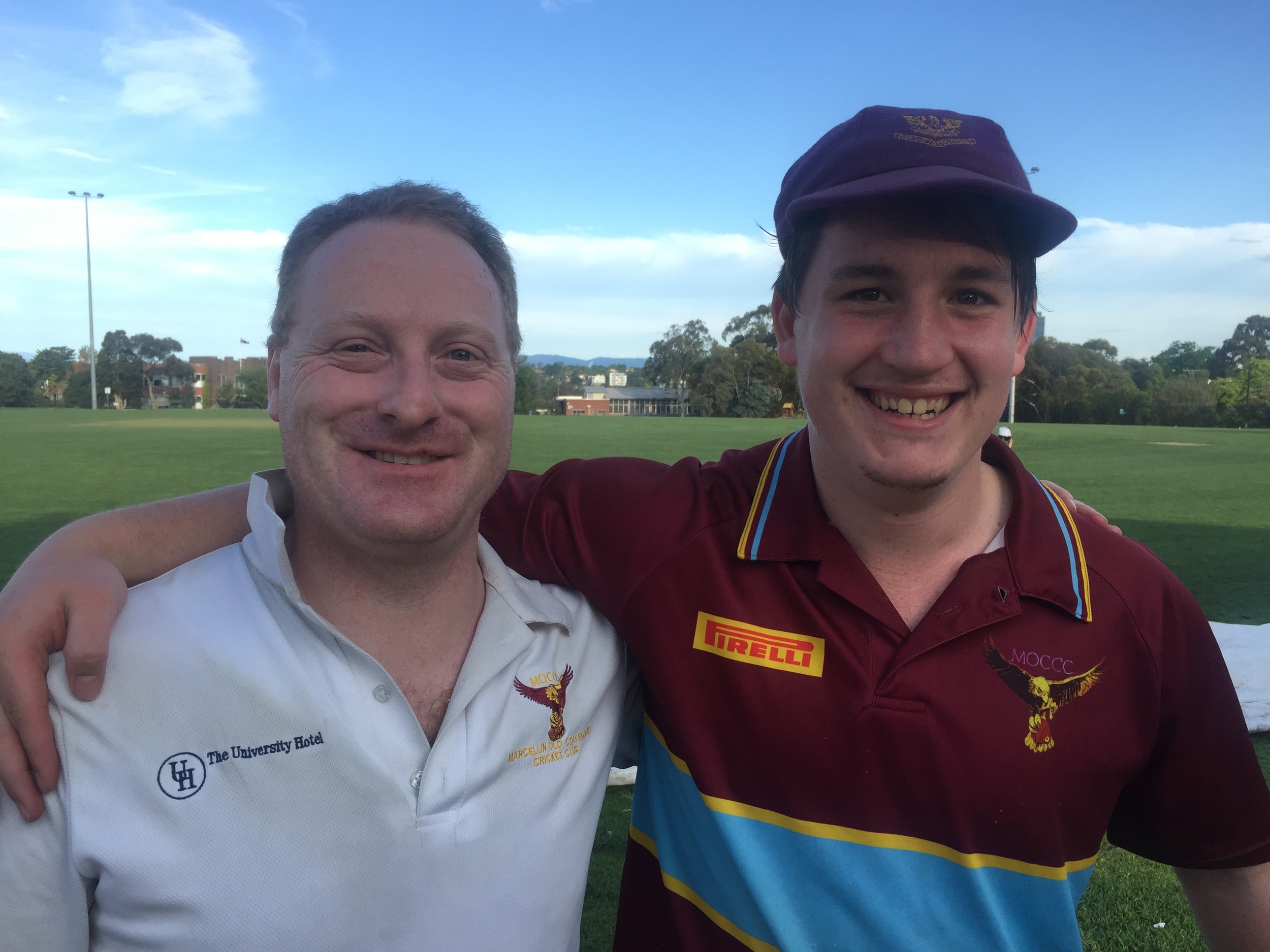 Mick Lowry (L) and Mike Mirabella (R) looked positive after Day 1 of the John O'Loughlin Cup.