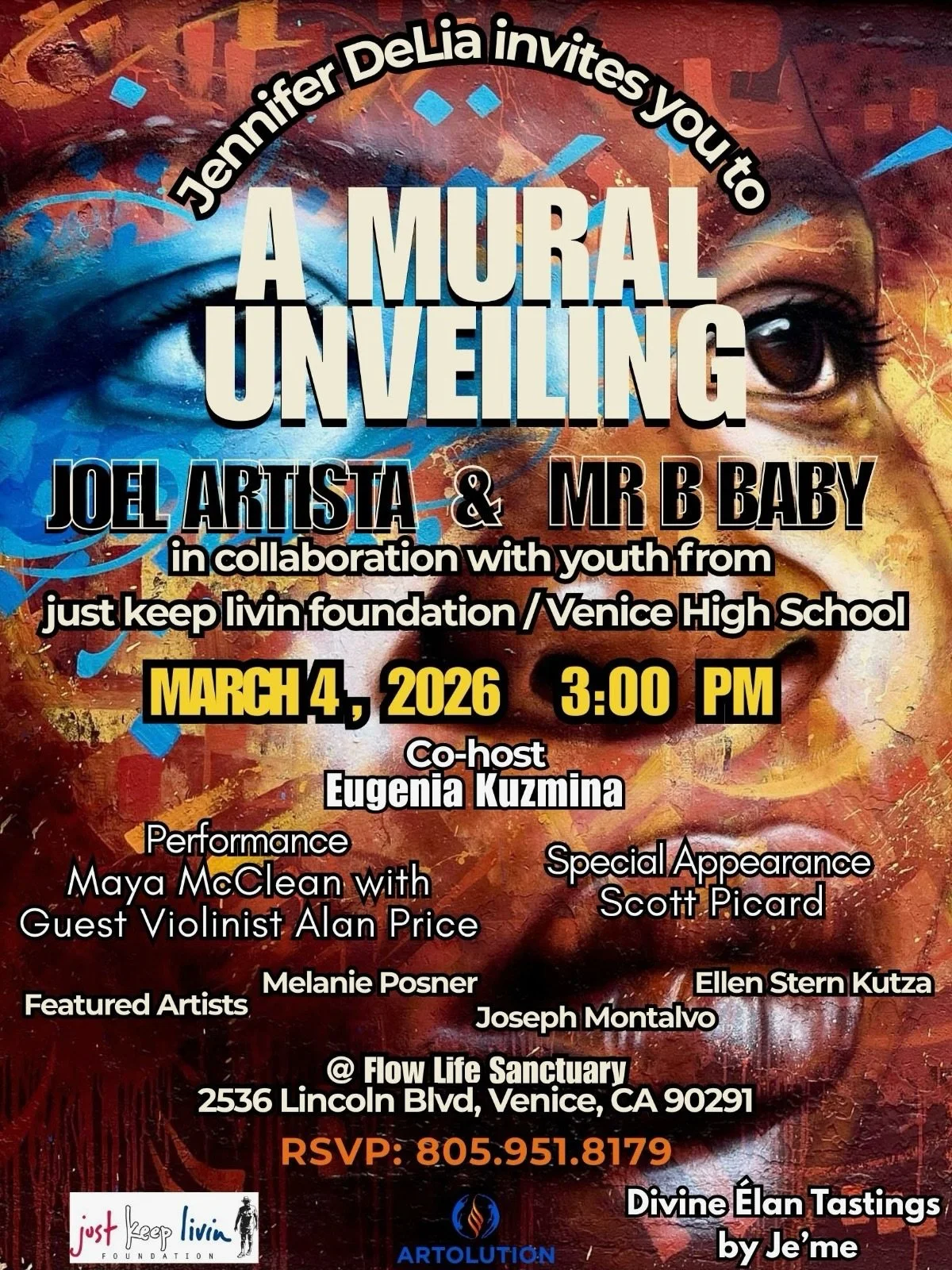 Tomorrow is the day!! March 4th 🌴🎨🎶💃🏽🗣️

Join us at 4pm on the westside, Los Angeles @sanctuaryvenice with these amazing artists as children from @jklivinfoundation and creatives!! 

I will be leading a vocal activation and sharing music from m