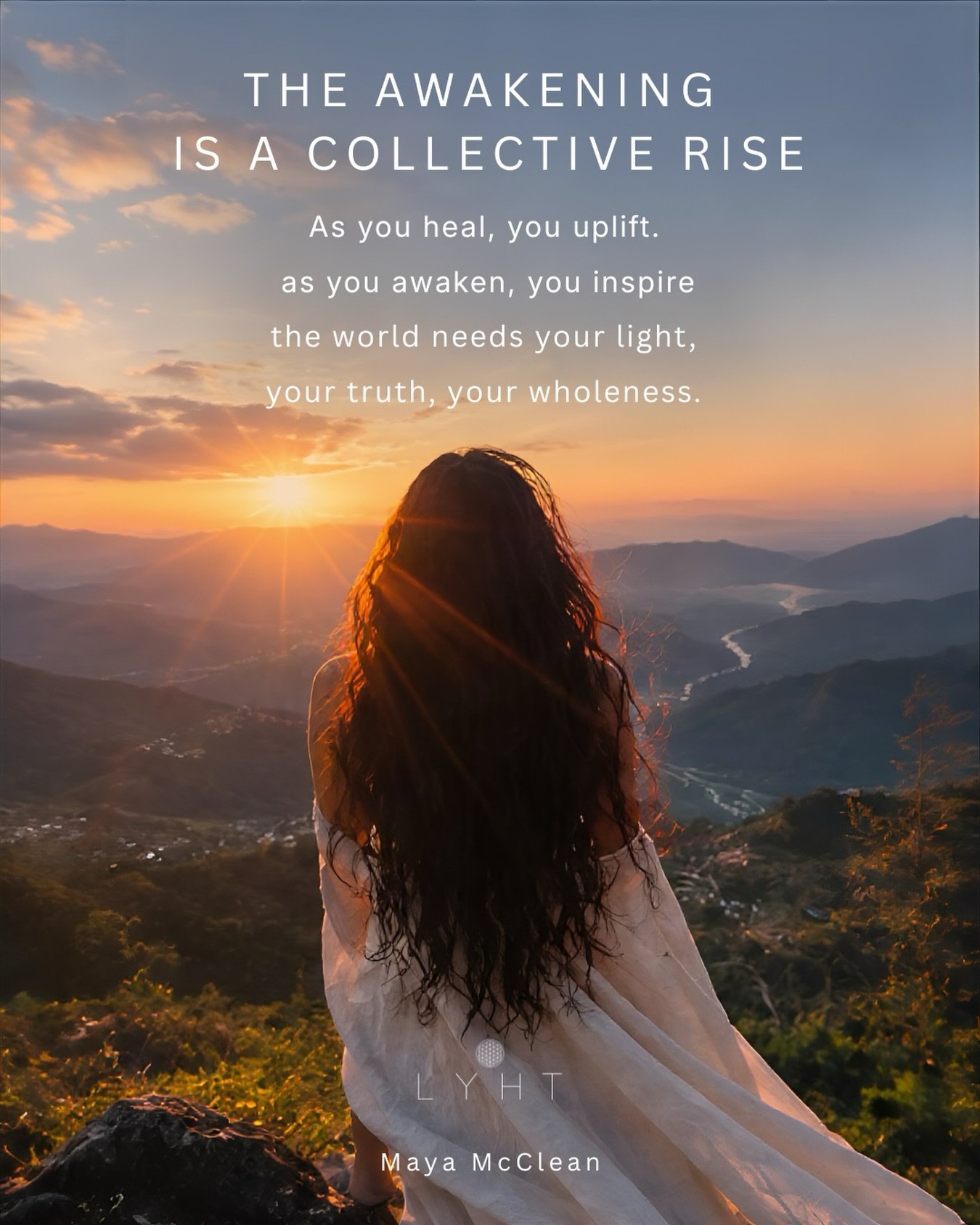 As I awaken, you awaken. As you heal, we all rise. 💗

We are all deeply connected, and every shift we make within ourselves creates ripples throughout the collective.

Not everyone needs to awaken at the same time. Just like a rising tide lifts all 