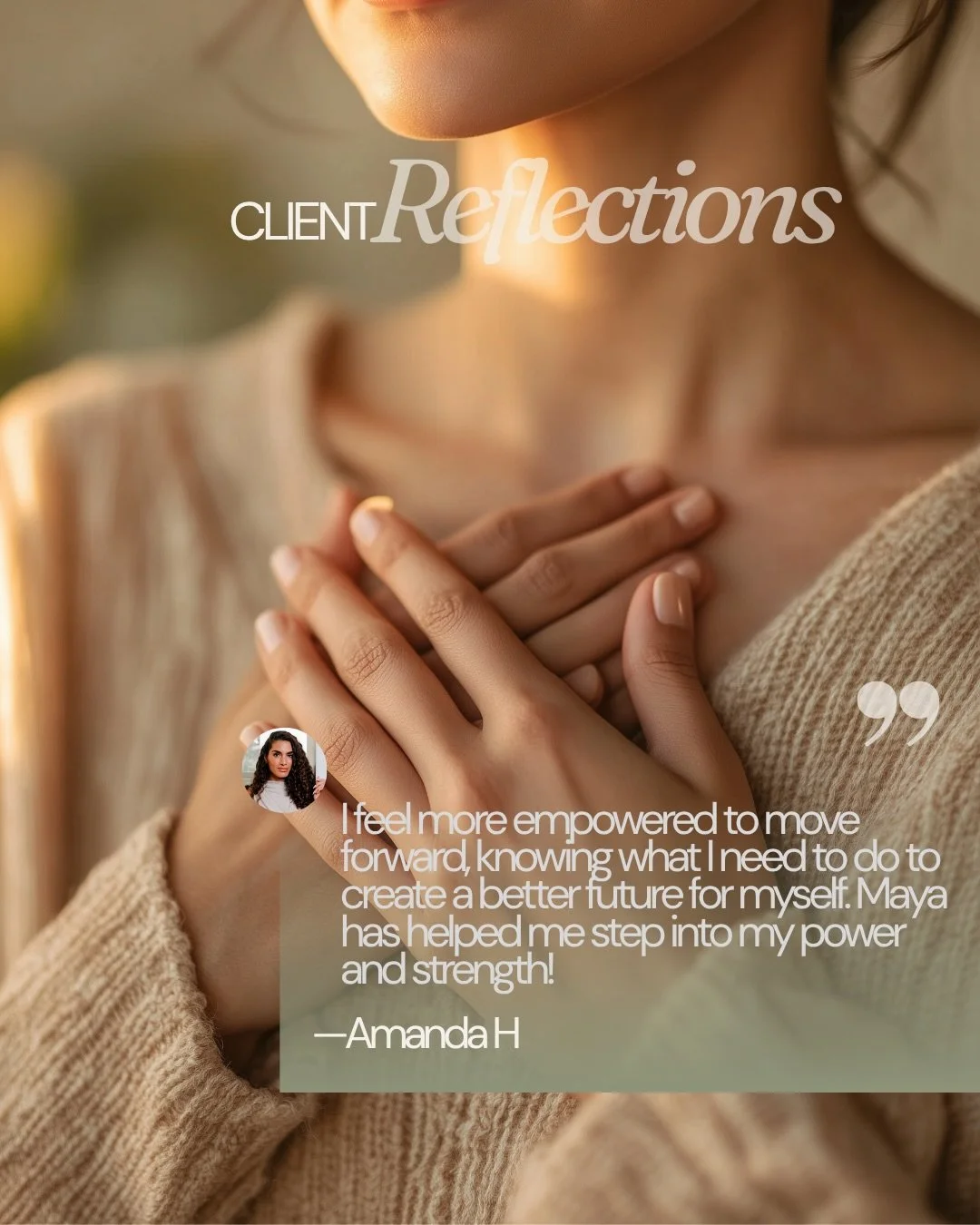 Client reflections 🫂

I met this beautiful soul Amanda @hartwellness Amanda during a medicine ceremony I was co-facilitating in Nashville, and we clicked right away, and I saw I had medicine for her to be more her authentic self, I could feel the pa