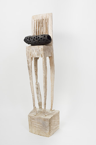 Stuhl, Linde patiniert, 200x40x40 cm, 2004