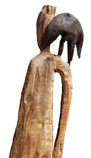 Zusammen, Schwemmholz, 160x35x40 cm, 2001
