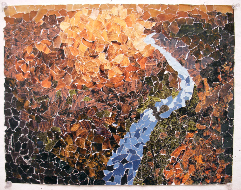 Catawba River Paper Mosaic 