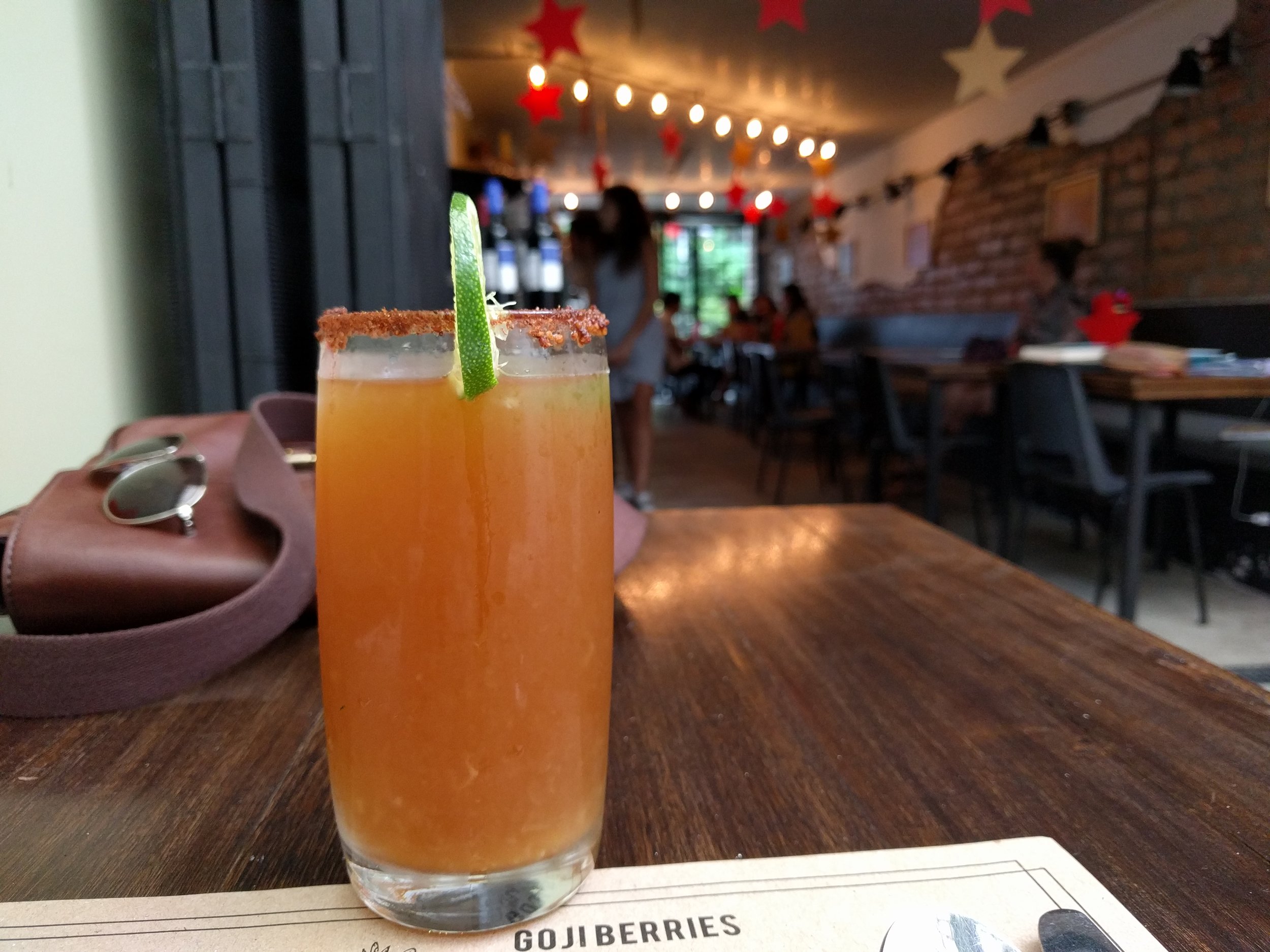 A "juice-of-the-day" at Restaurant NATTO