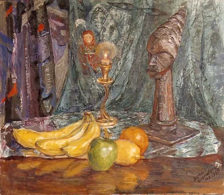 Still Life with Green Apple