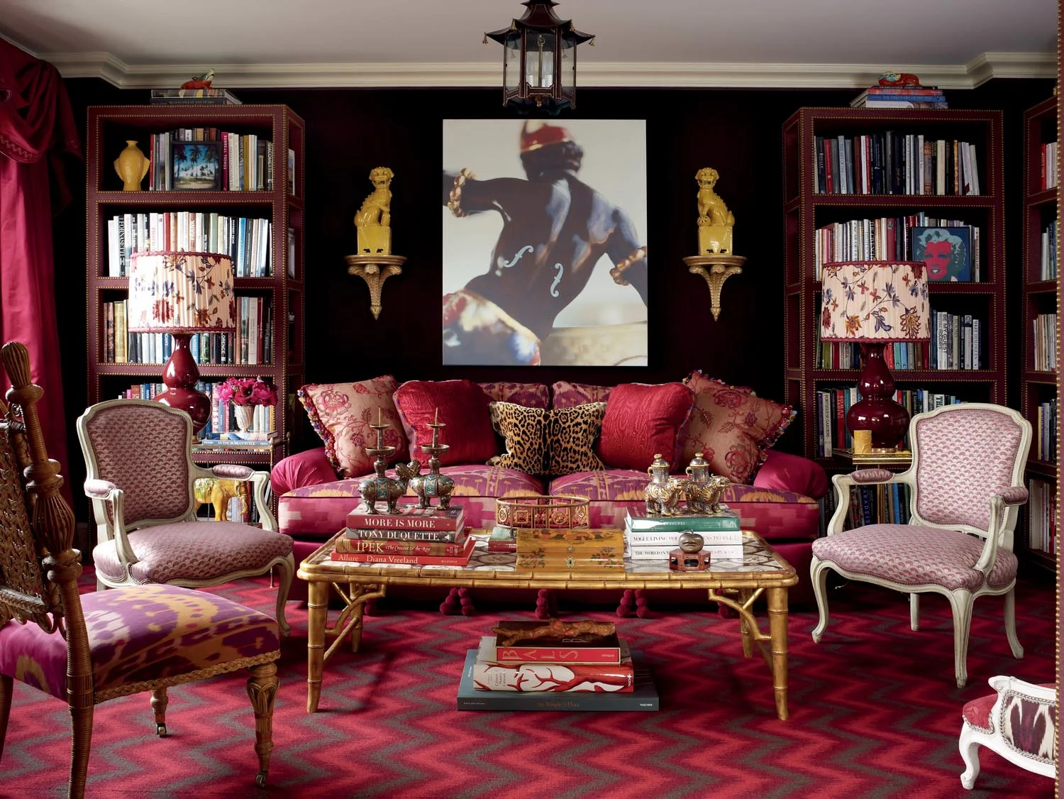 Alex Papachristidis' living room. Photo from nypost.com
